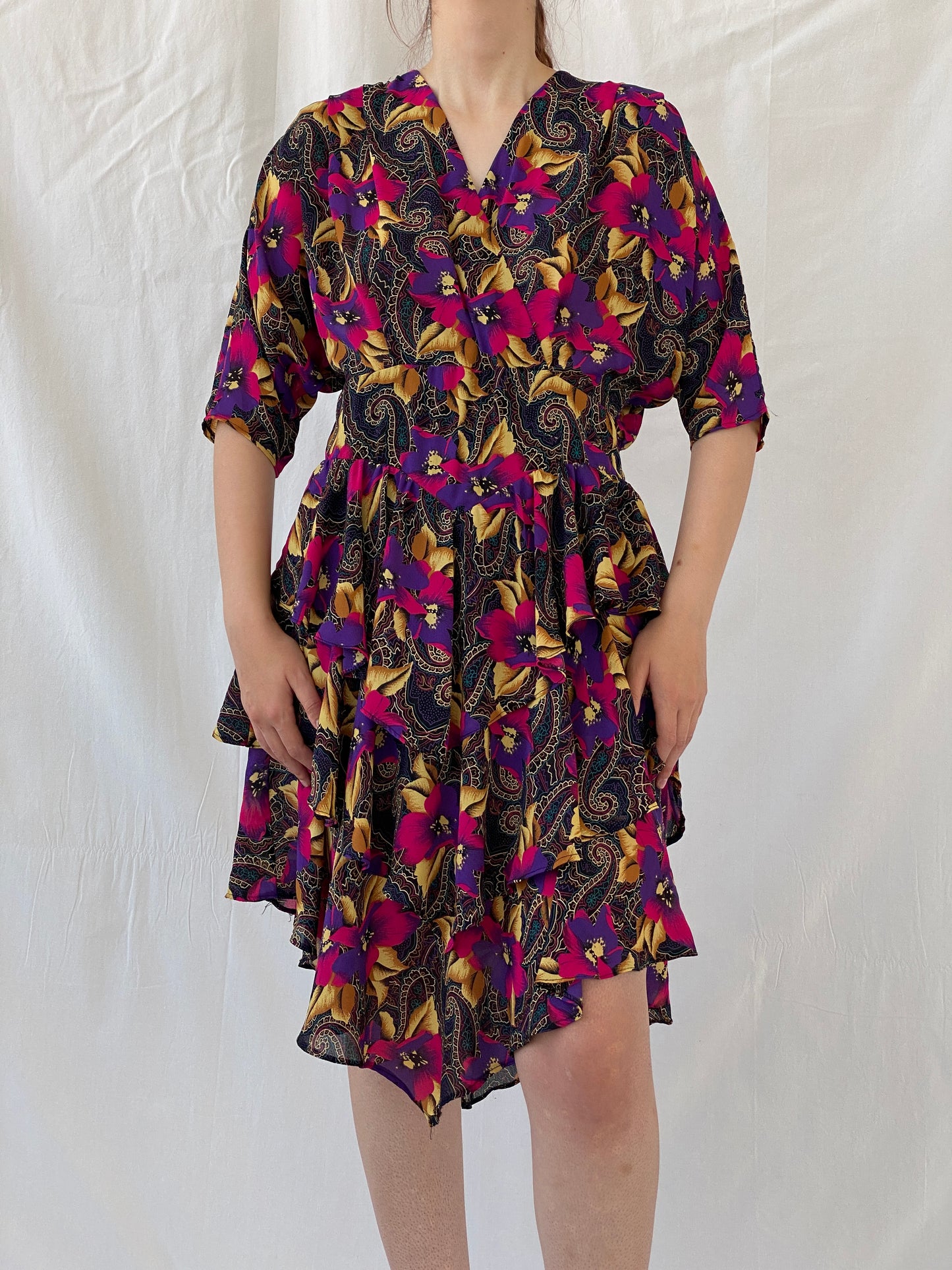 Vintage Y2K After Dark By Dorothy Perkins Midi Floral Dress - L