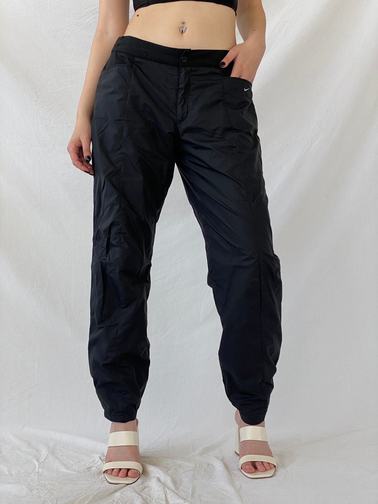 Nike Black Windbreaker Sportswear Women’s Track Pants - 2XL