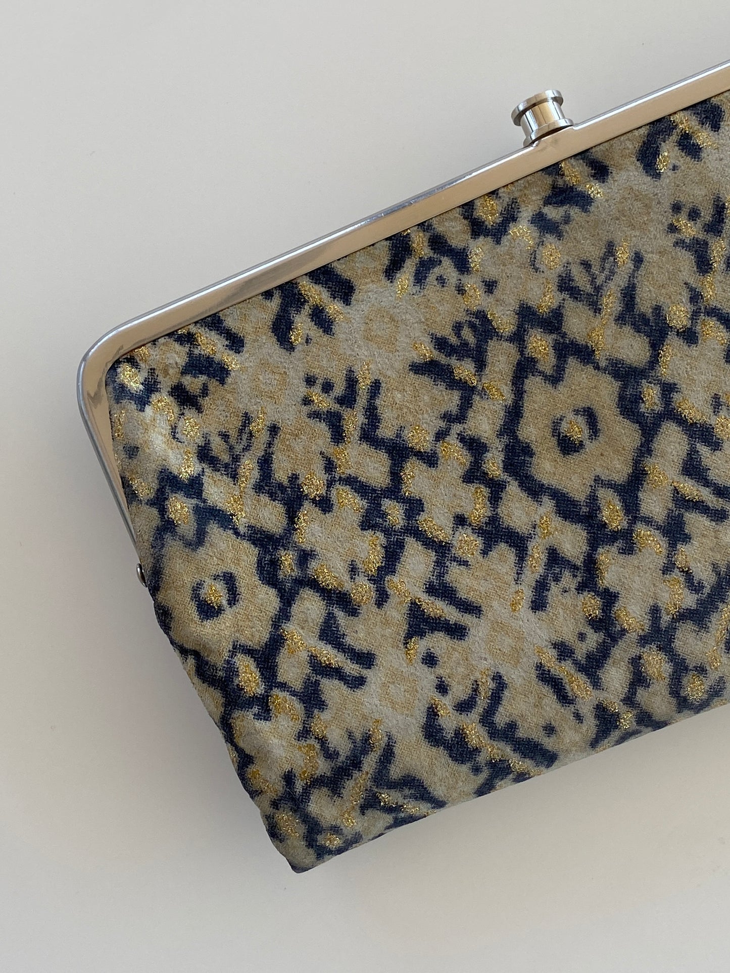 Hobo Blue & Tan Genuine Leather Clutch Wallet