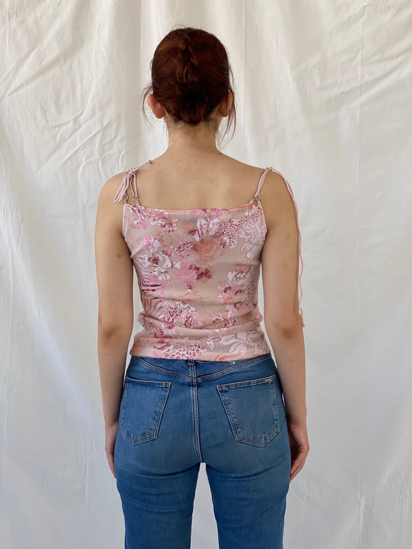 Y2K Mia Mia Fairy Pink Cowl Neck Twist Women’s Top - S