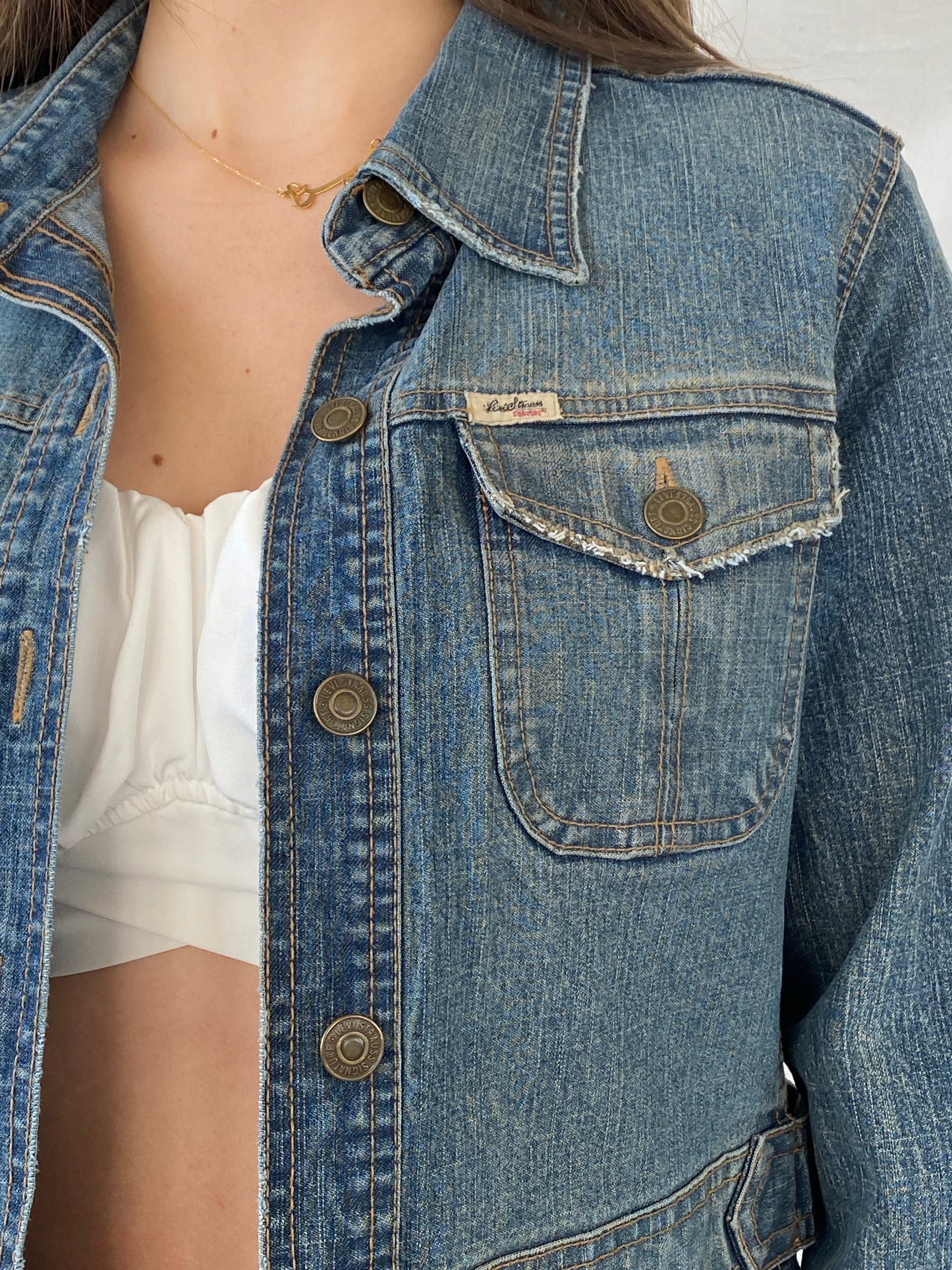 جاكيت جينز طويل من Levi's Levi Strauss Signature Vintage - M