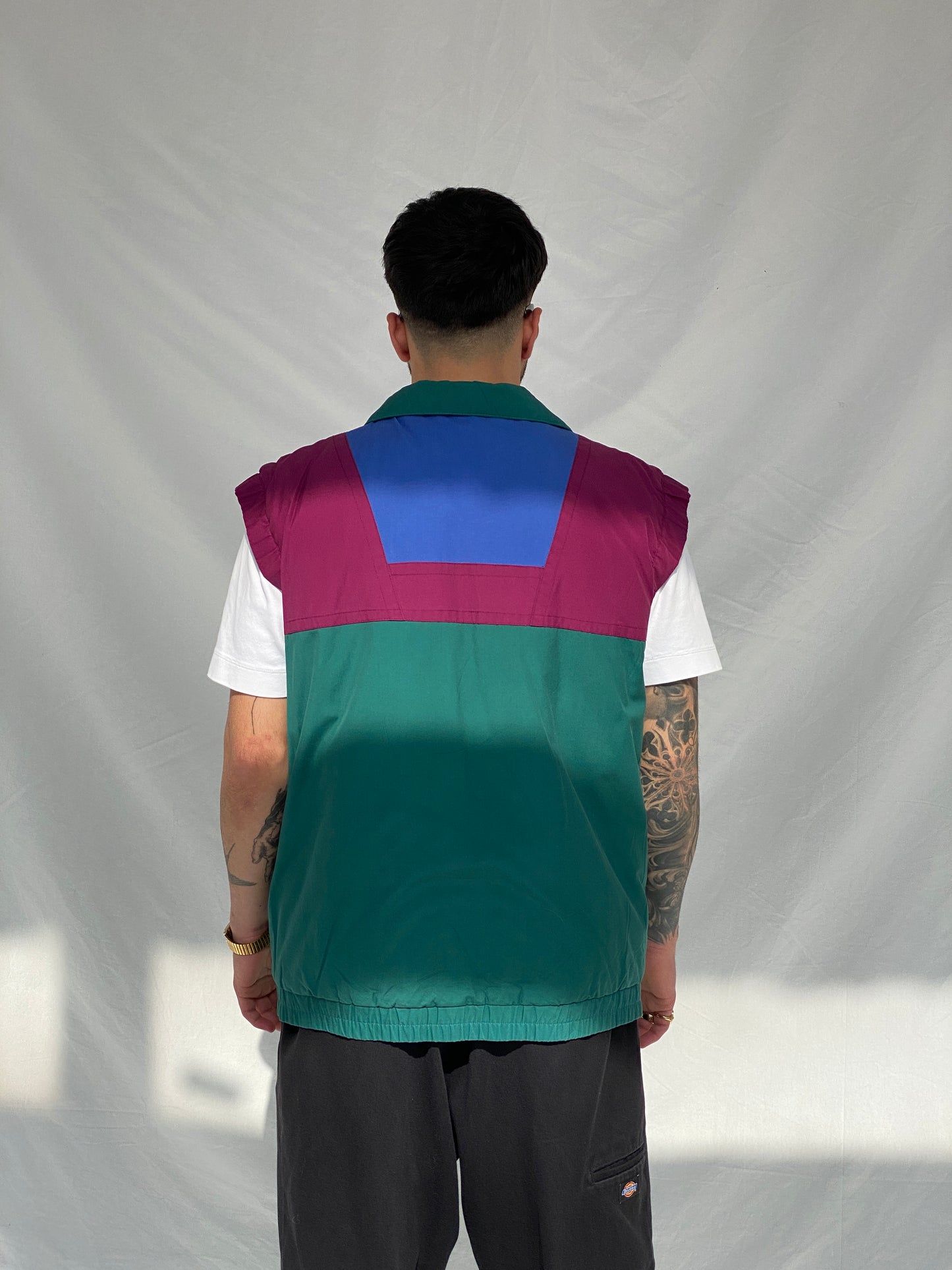Vintage 90s Regatta Color Block Puffer Men’s Gilet Vest - M