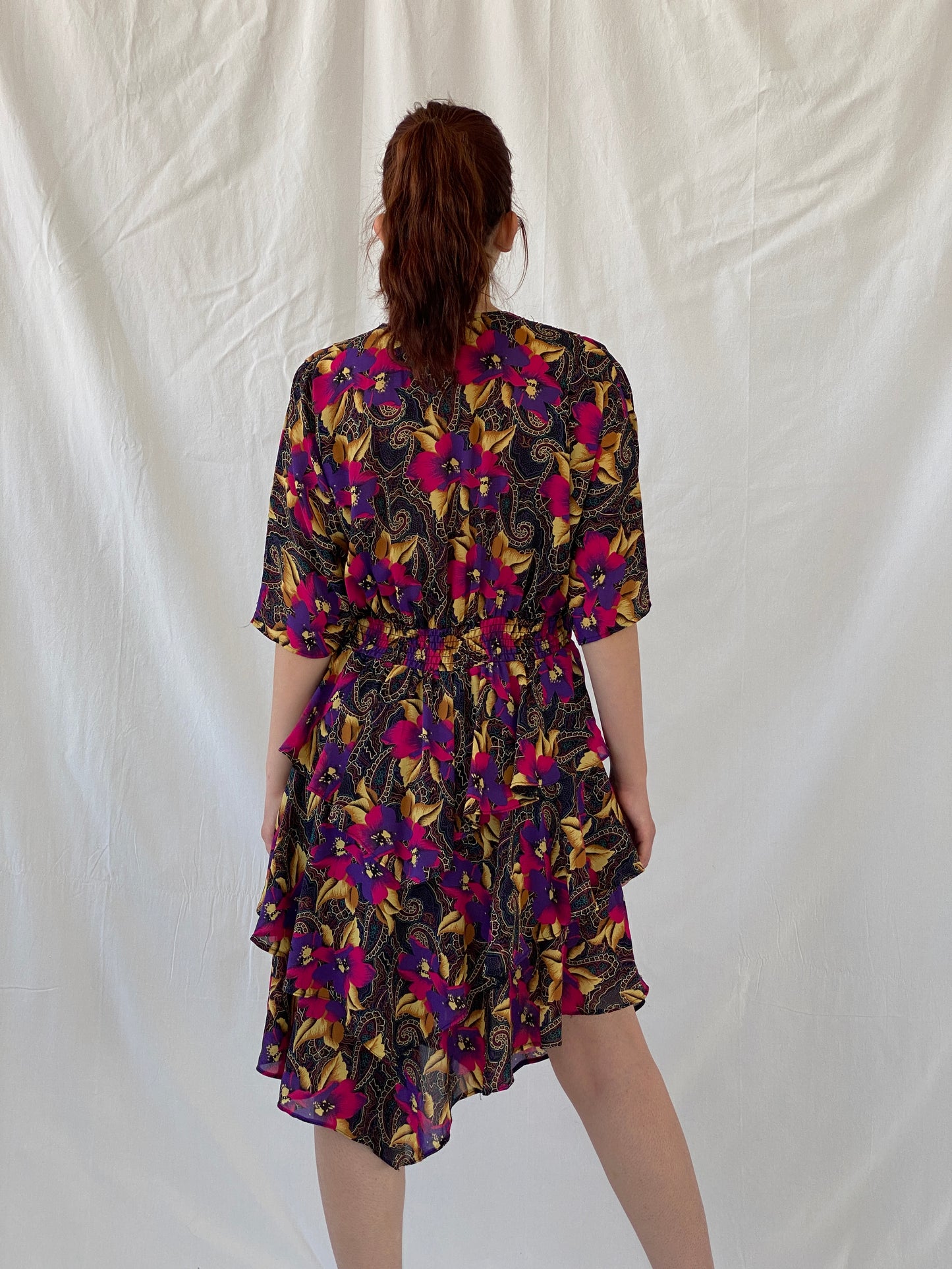 Vintage Y2K After Dark By Dorothy Perkins Midi Floral Dress - L