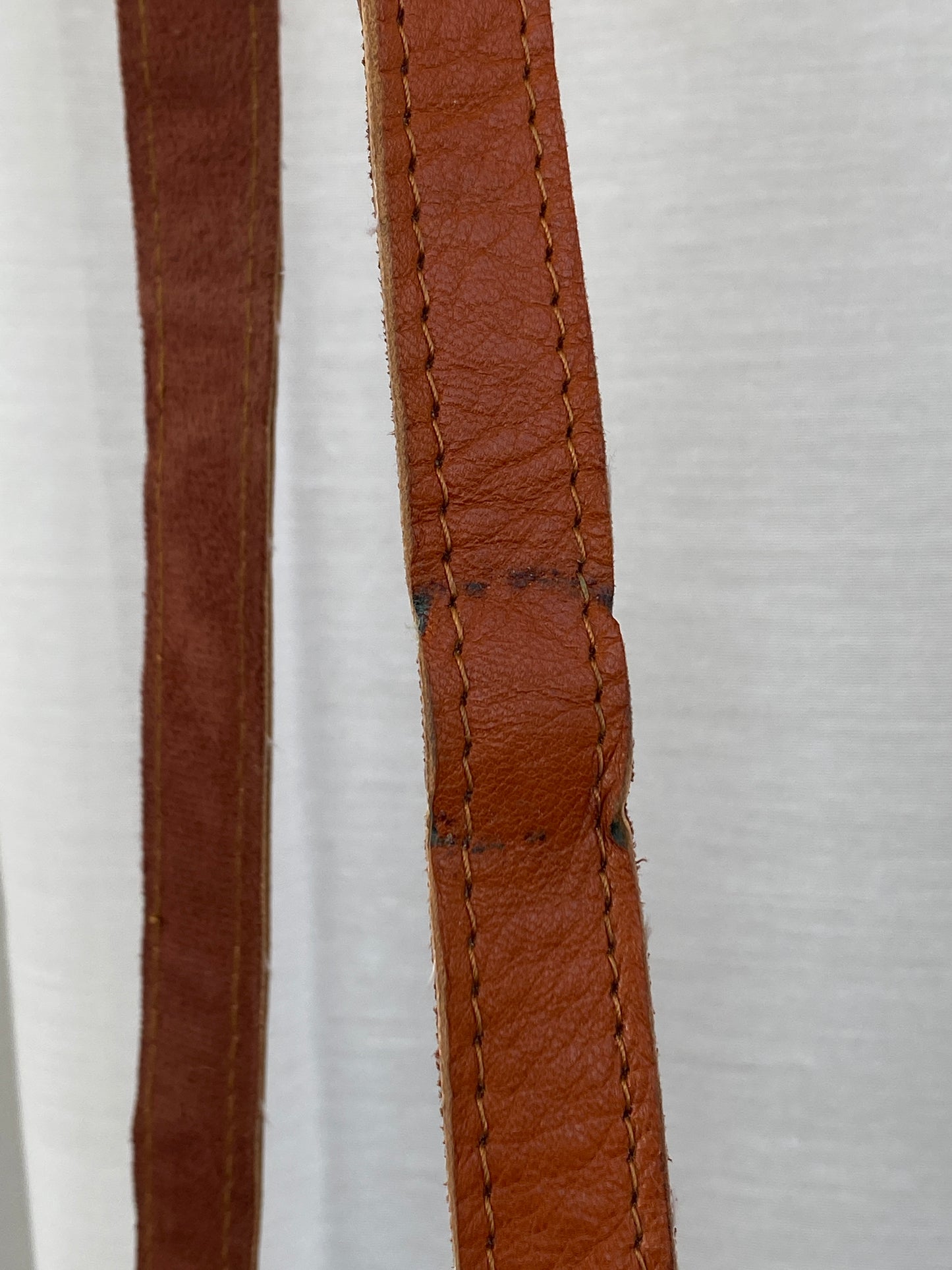 Vintage Brown Genuine Leather Western Sling Crossbody Bag