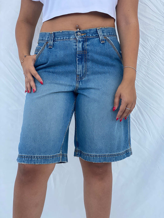 Authentic Jeans Wear Carpenter Style Denim Shorts Size L - Balagan Vintage Shorts 00s, 90s, denim, Dina, NEW IN, shorts