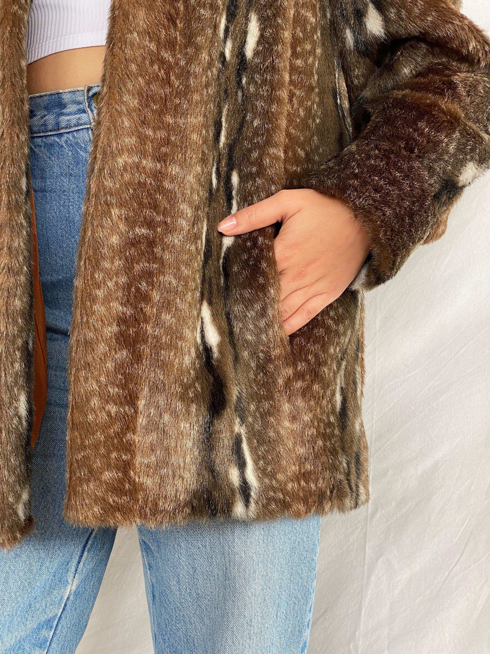 Vintage 60s/70s Madex Paris Tissavel Faux Fur Jacket - Balagan Vintage Fur Jacket 80s, Aseel, faux fur, fur jacket, NEW IN