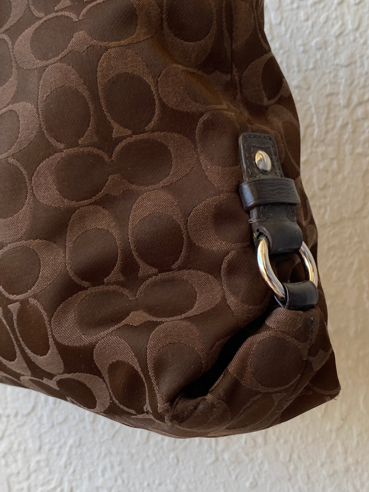 Coach Authentic Ashley Signature Sateen Brown G1051-F15510 Satchel Bag
