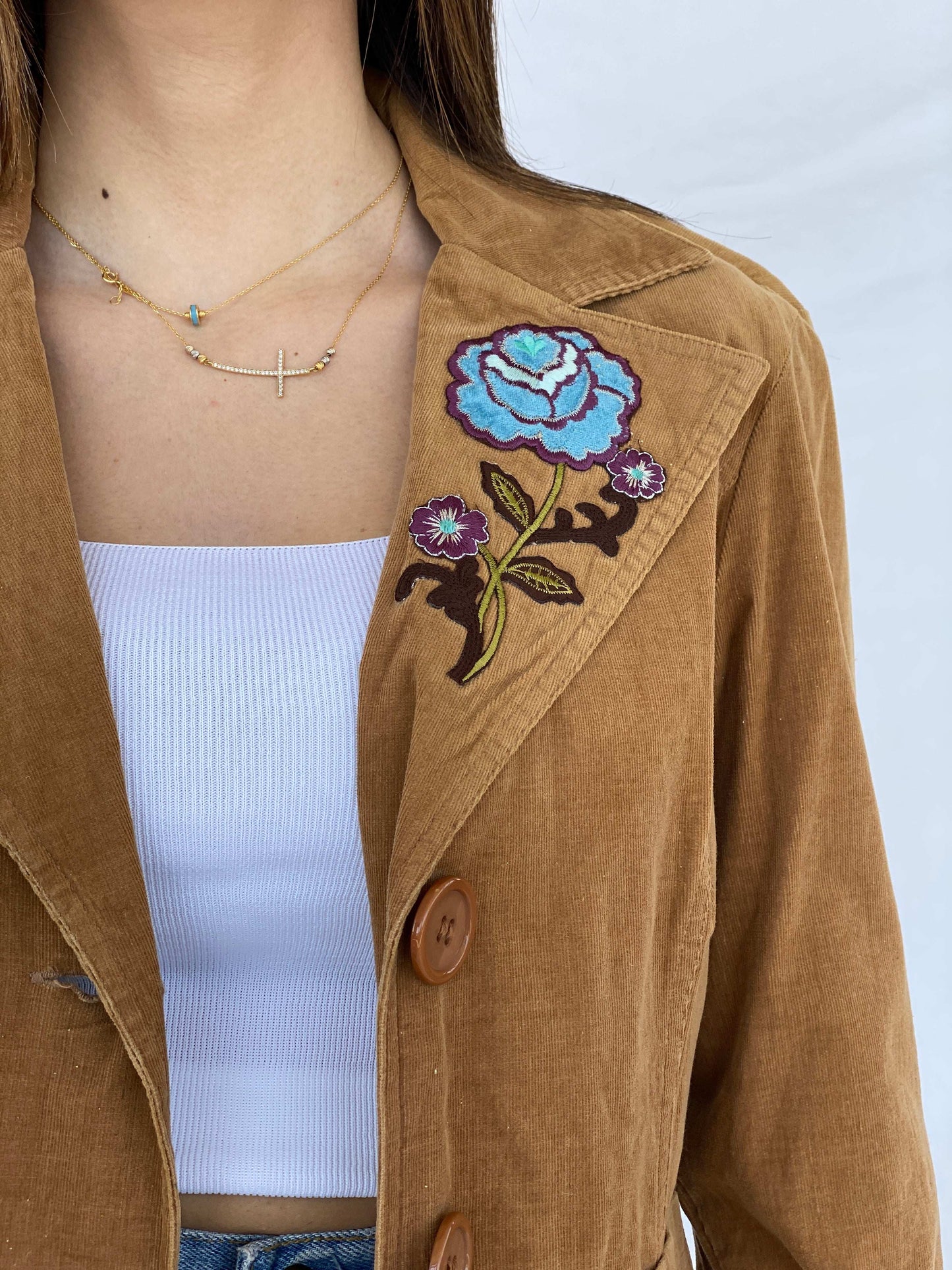 Vintage Y2K La Belle Corduroy Blazer - Size M - Balagan Vintage Blazer 90s, corduroy, corduroy blazer, full sleeve blazer, Juana, NEW IN, winter