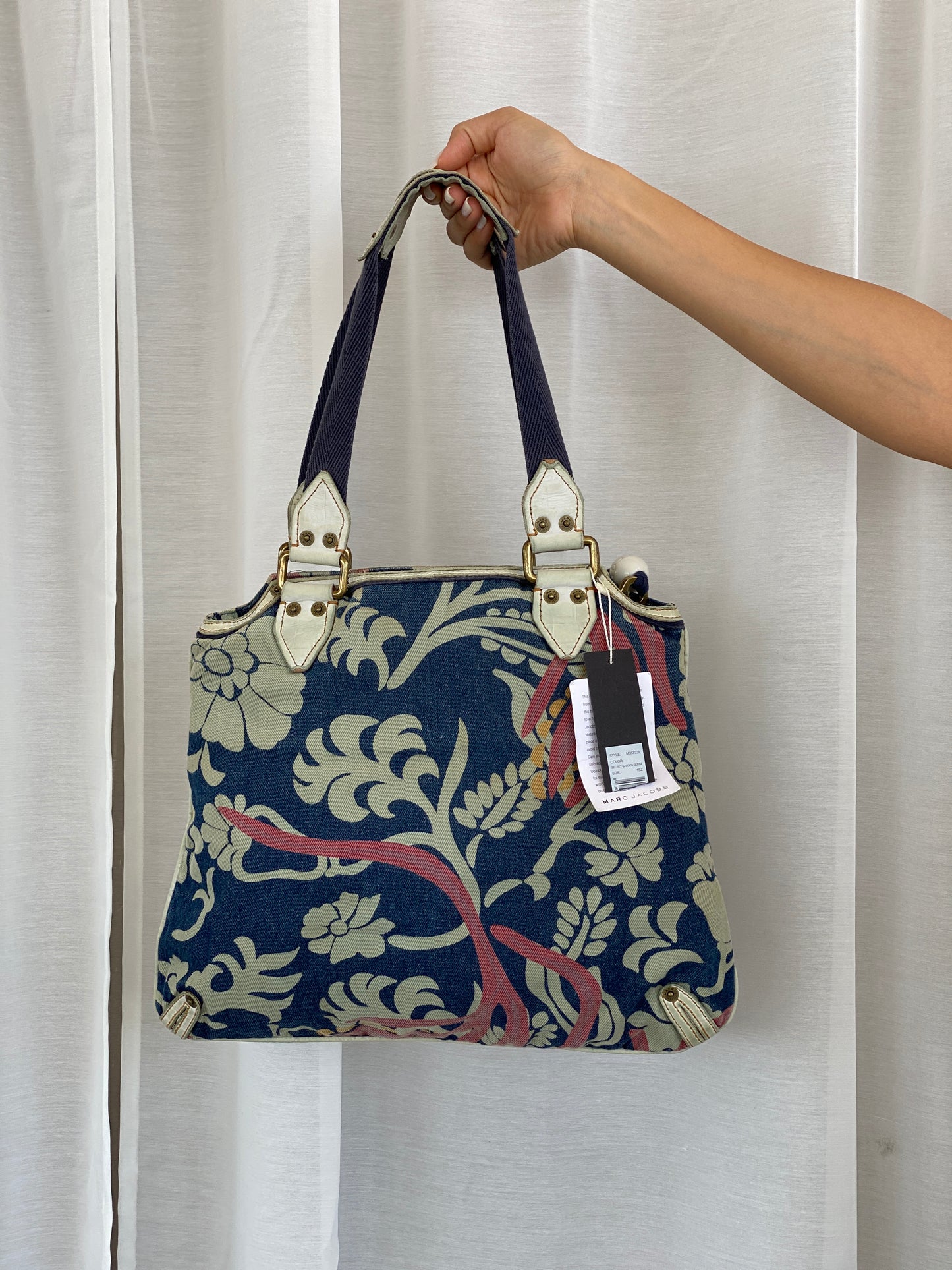 Dead Stock Vintage Marc Jacob‘s Denim Print Handbag With Tags