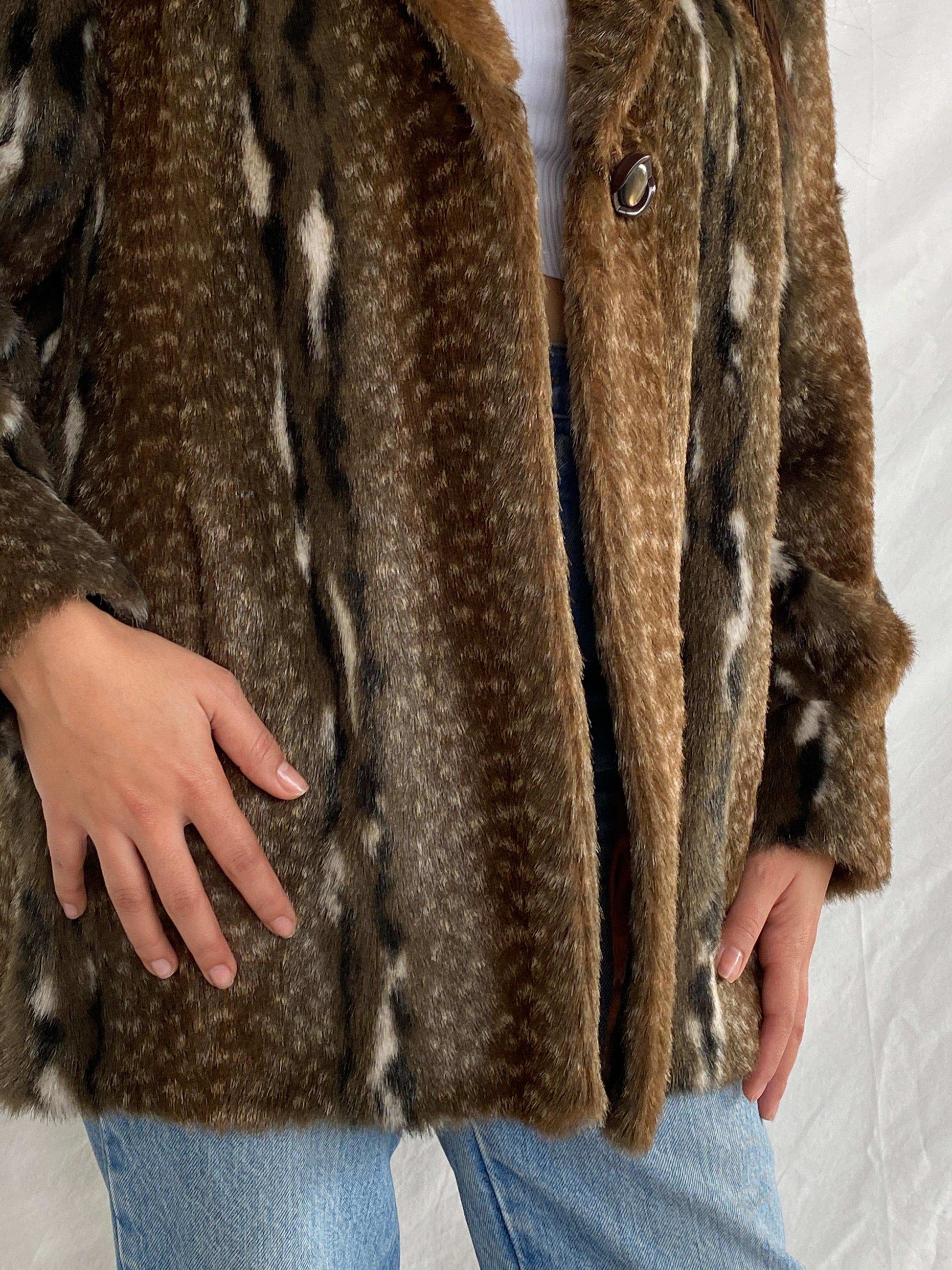 Vintage 60s/70s Madex Paris Tissavel Faux Fur Jacket - Balagan Vintage Fur Jacket 80s, Aseel, faux fur, fur jacket, NEW IN