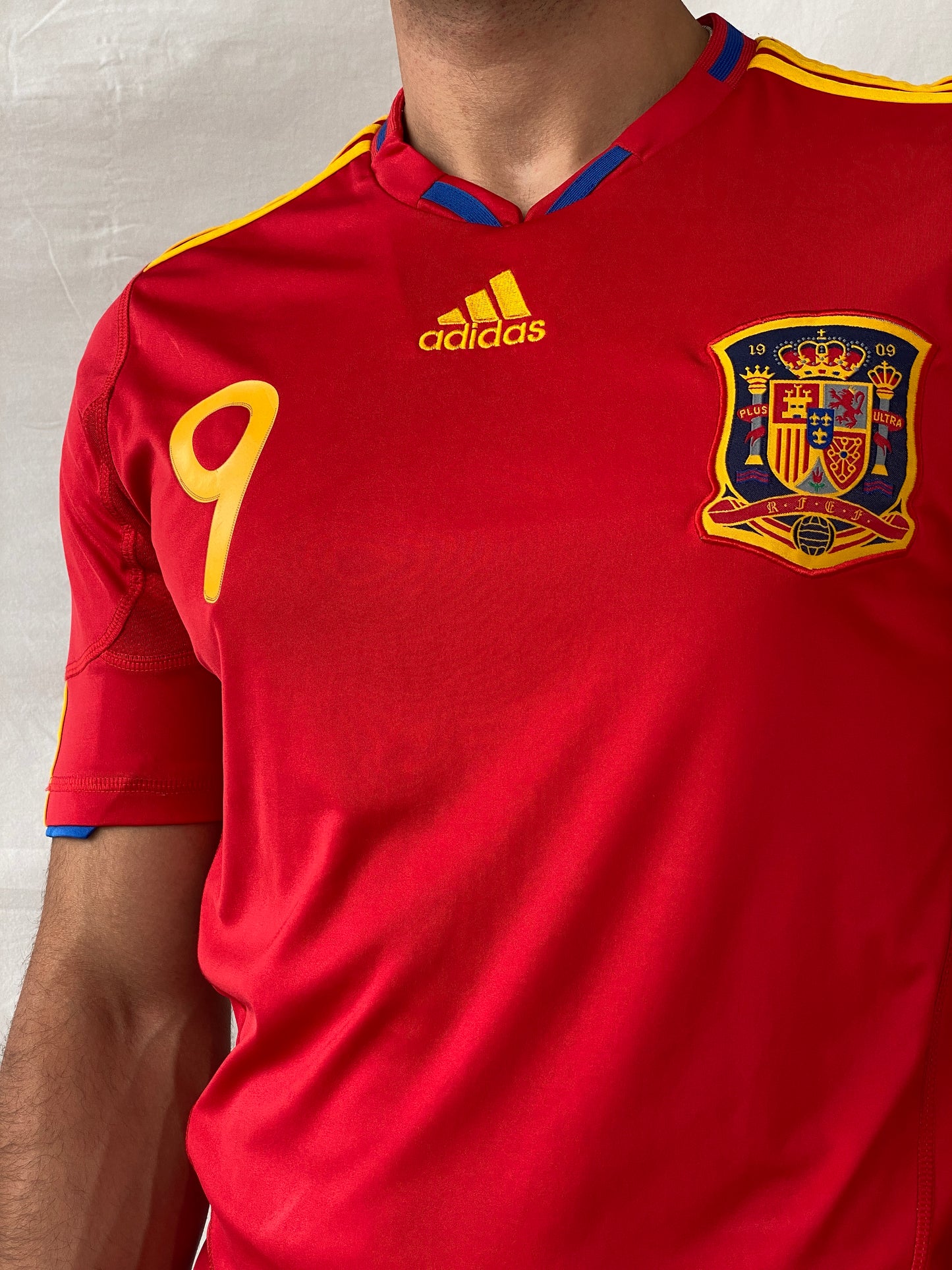 Adidas Spain 2010 World Cup Home Red Torres 9 Men’s Jersey - M