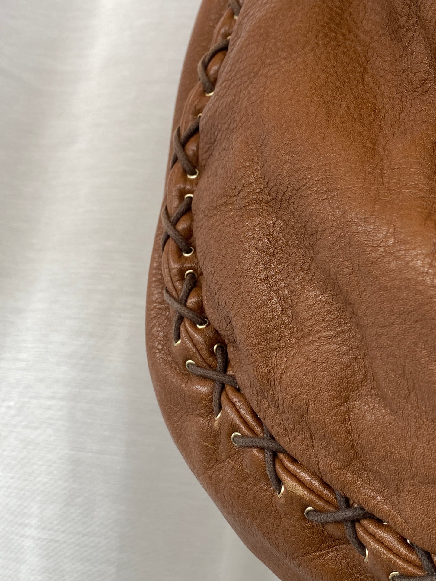 Y2K Jimmy Choo Brown Leather Large Hobo Braided Shoulder Bag