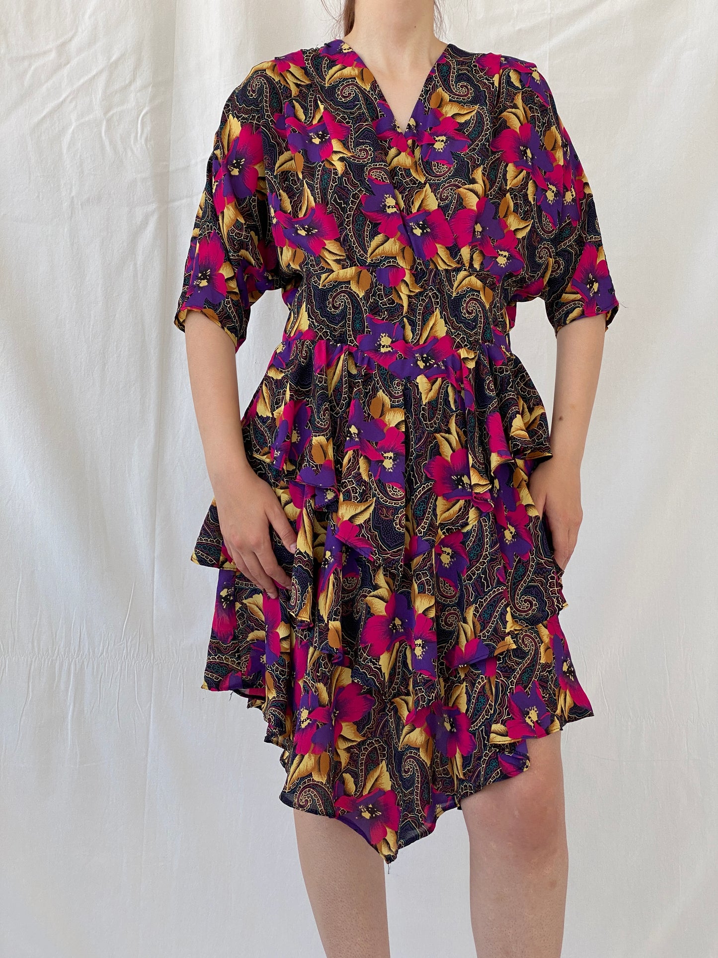 Vintage Y2K After Dark By Dorothy Perkins Midi Floral Dress - L