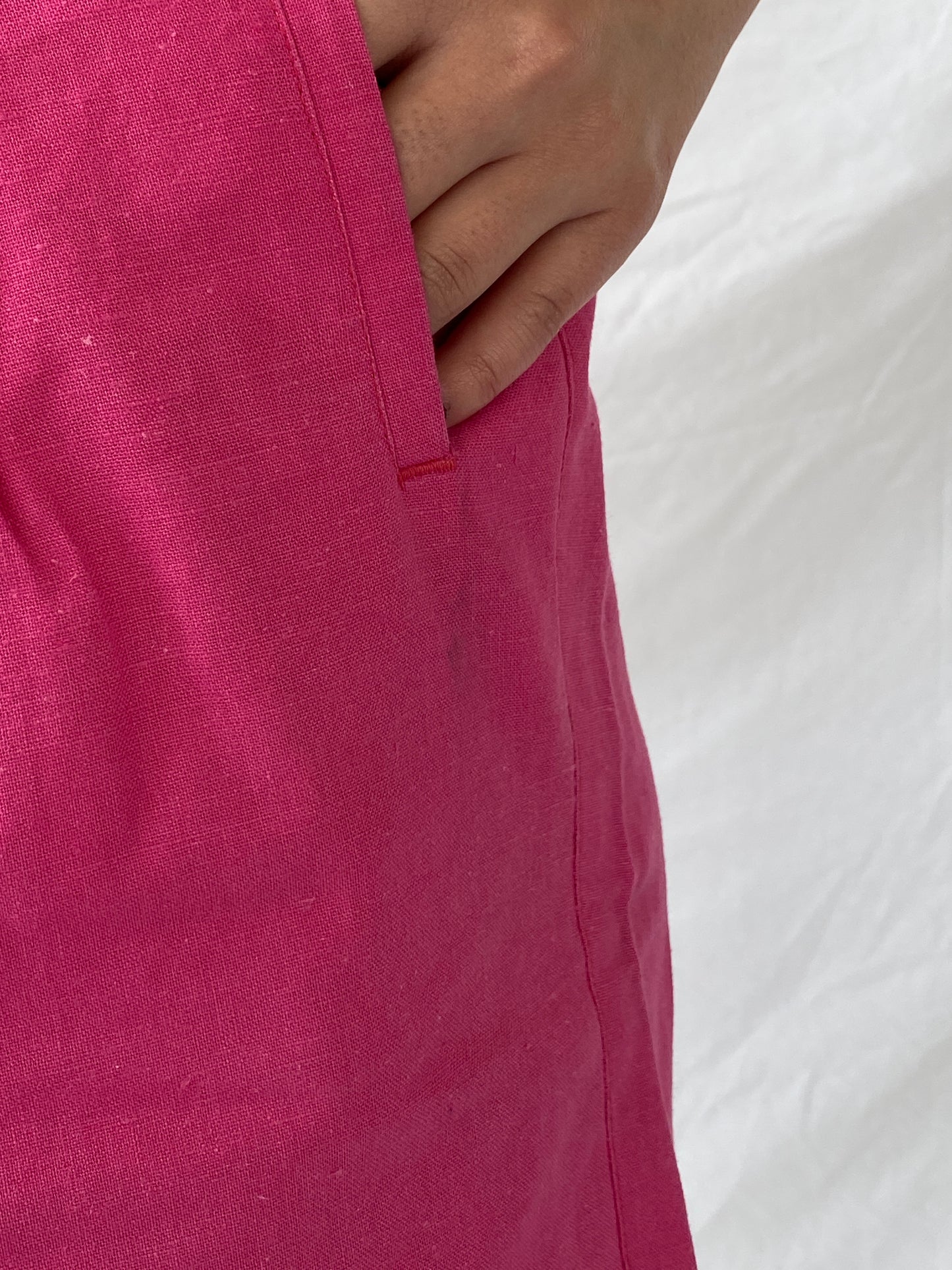 Vintage Jennifer Eden Pink Knee-Length Women’s Summer Shorts - S