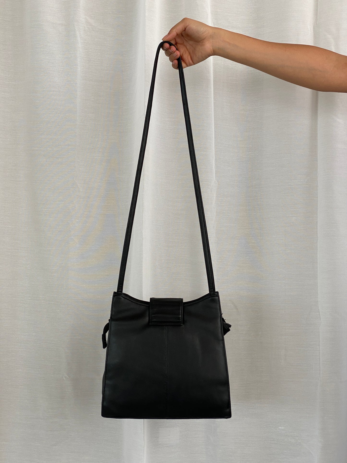 Vintage 90s Gentaur Black Crossbody Bag