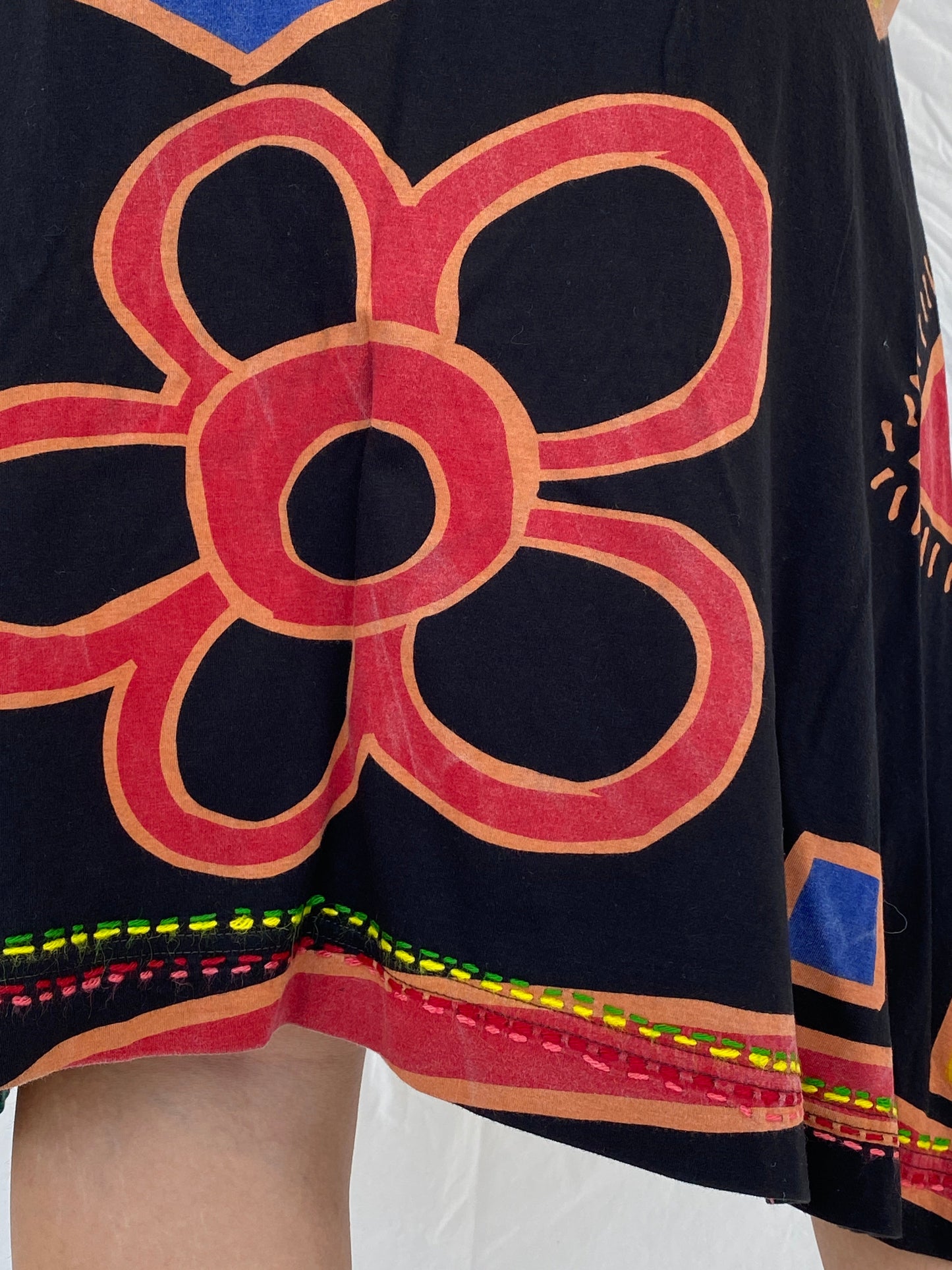 تنورة ميدي بوهو سوداء من Desigual You And Me - مقاس XL