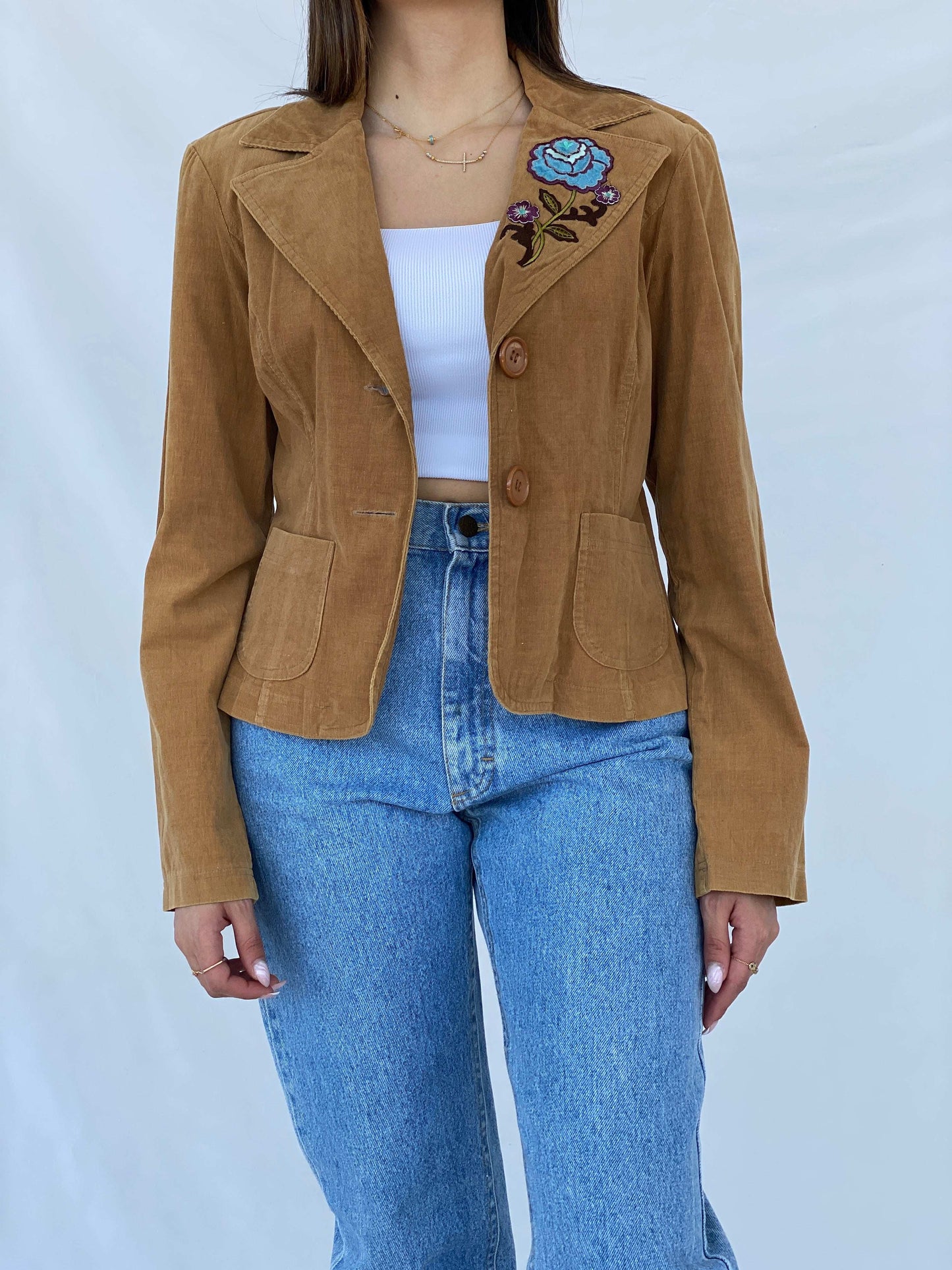 Vintage Y2K La Belle Corduroy Blazer - Size M - Balagan Vintage Blazer 90s, corduroy, corduroy blazer, full sleeve blazer, Juana, NEW IN, winter