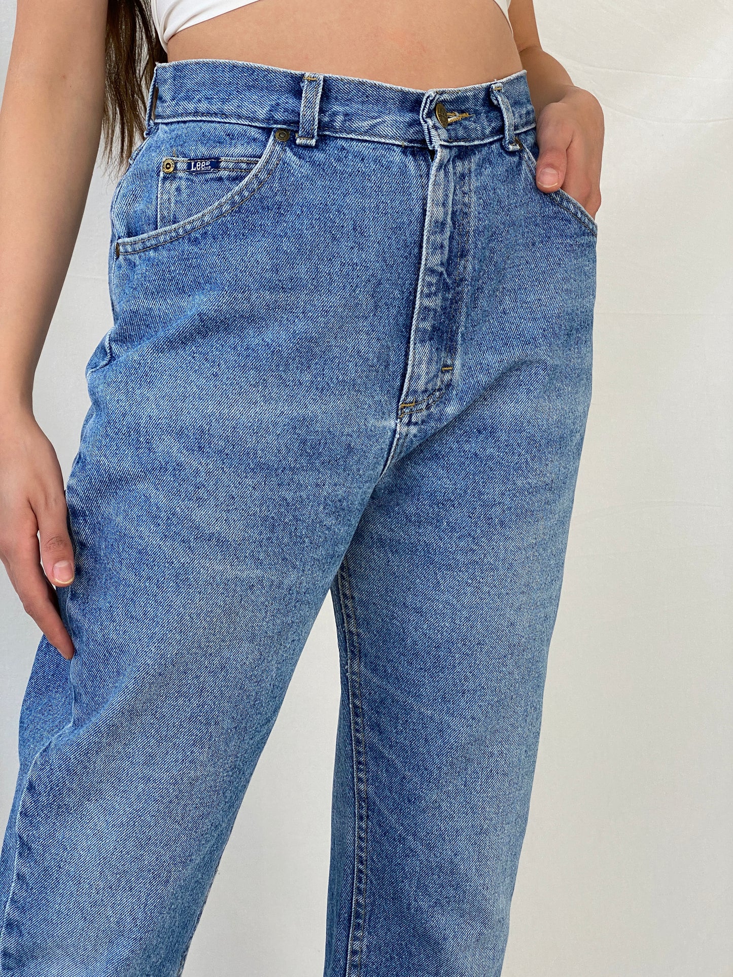 Vintage Lee Light Wash High Rise Jeans