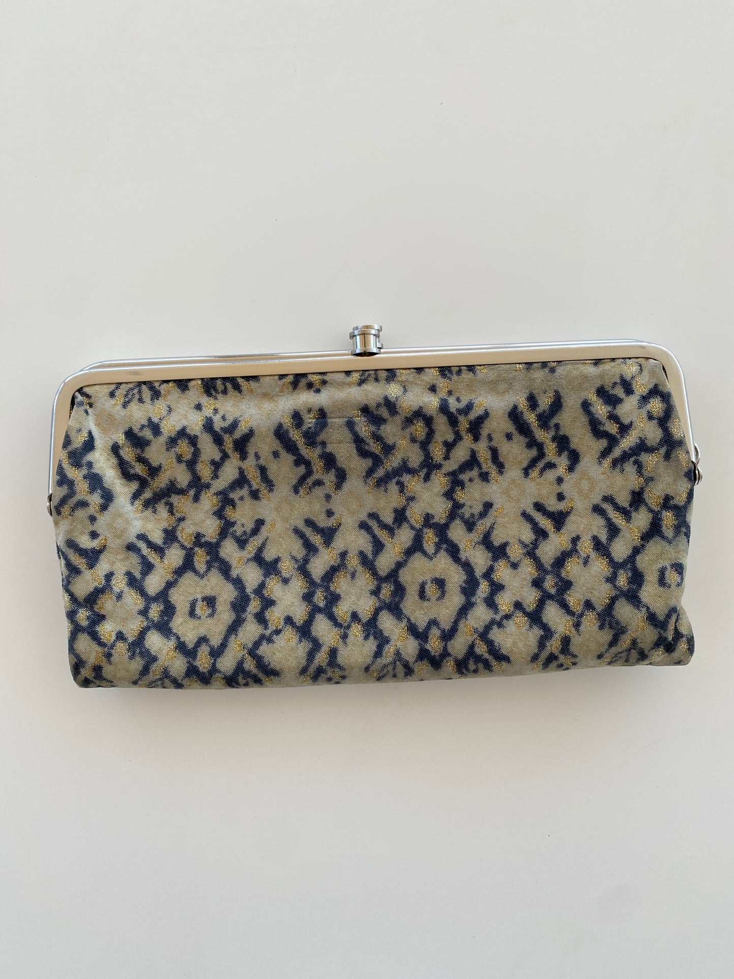 Hobo Blue & Tan Genuine Leather Clutch Wallet