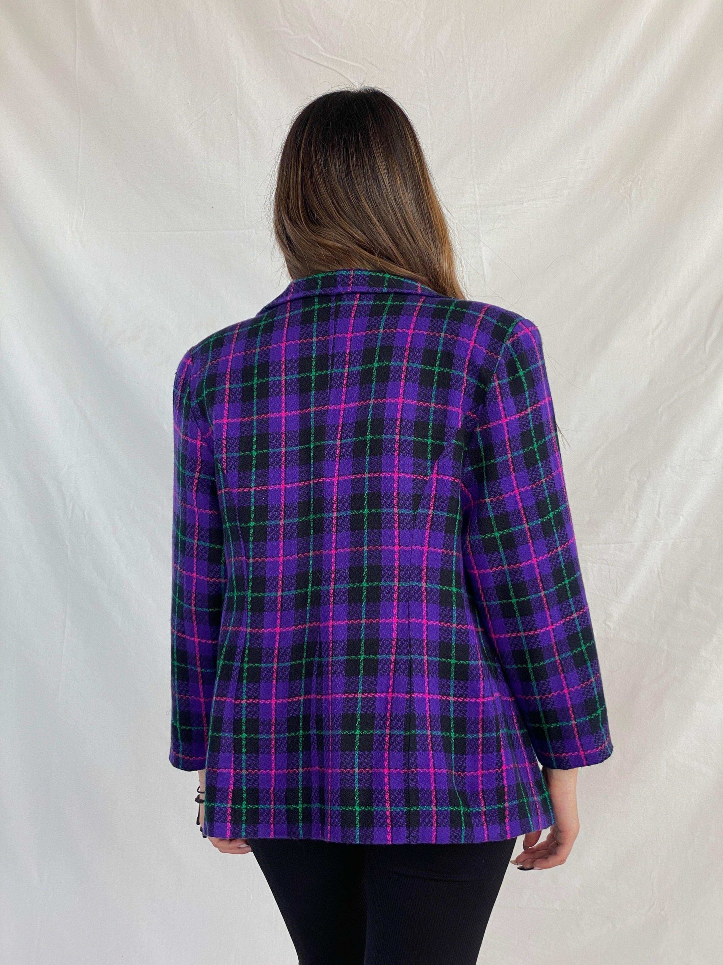 Vintage Multi-Colored Plaid Blazer - Balagan Vintage Blazer 00s, 90s, blazer, Juana, NEW IN