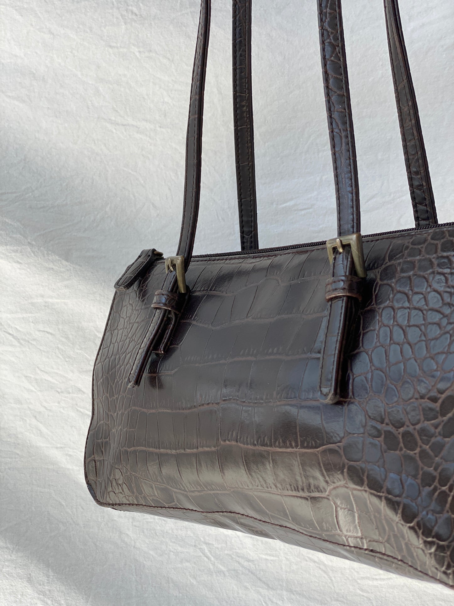 Vintage Y2K T2 Dark Brown Shoulder Bag