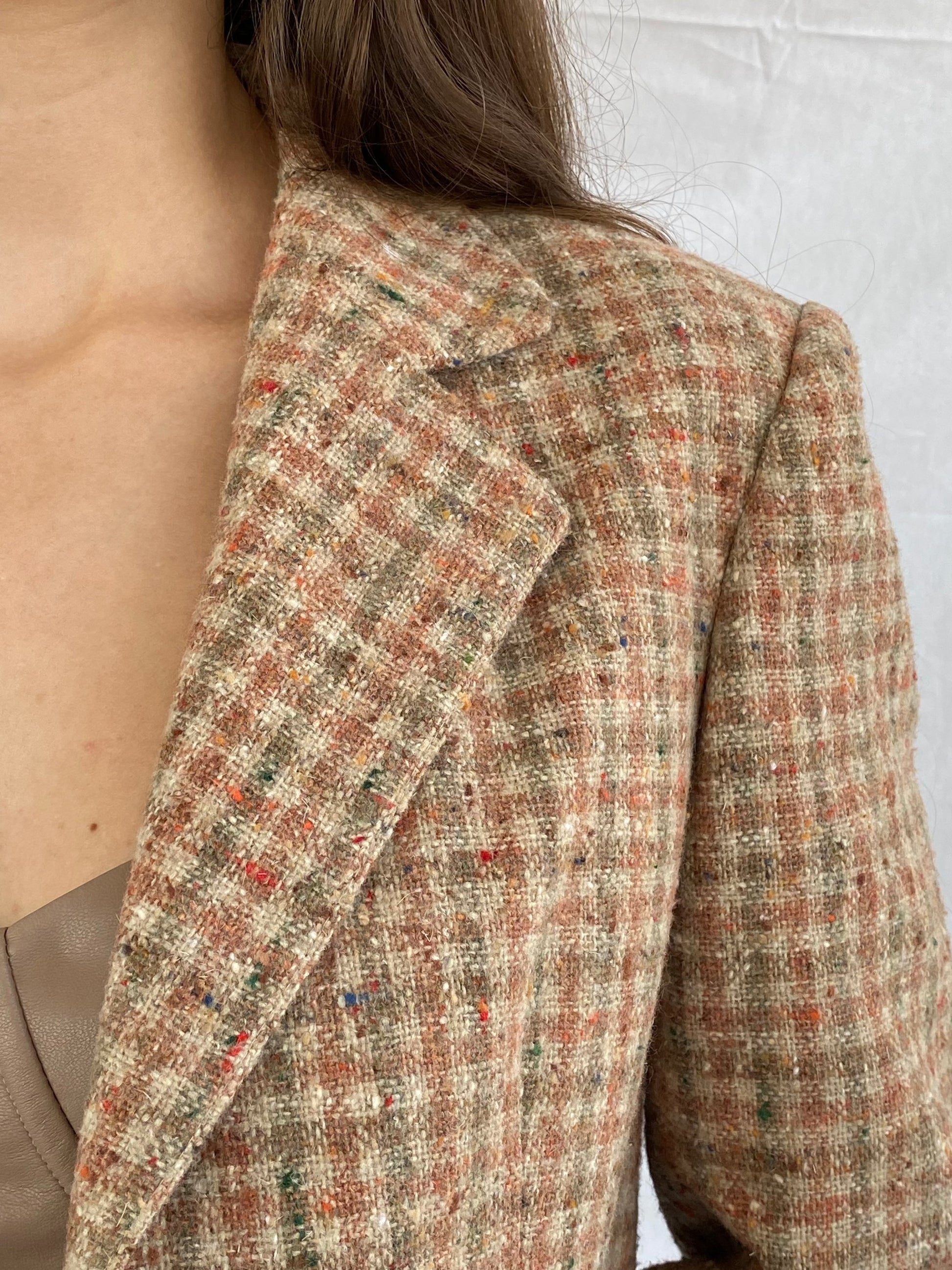 Vintage Alexon Sport Set Tweed Blazer - Balagan Vintage Blazer blazer, formal, formal wear, full sleeve blazer, tweed blazer, vintage