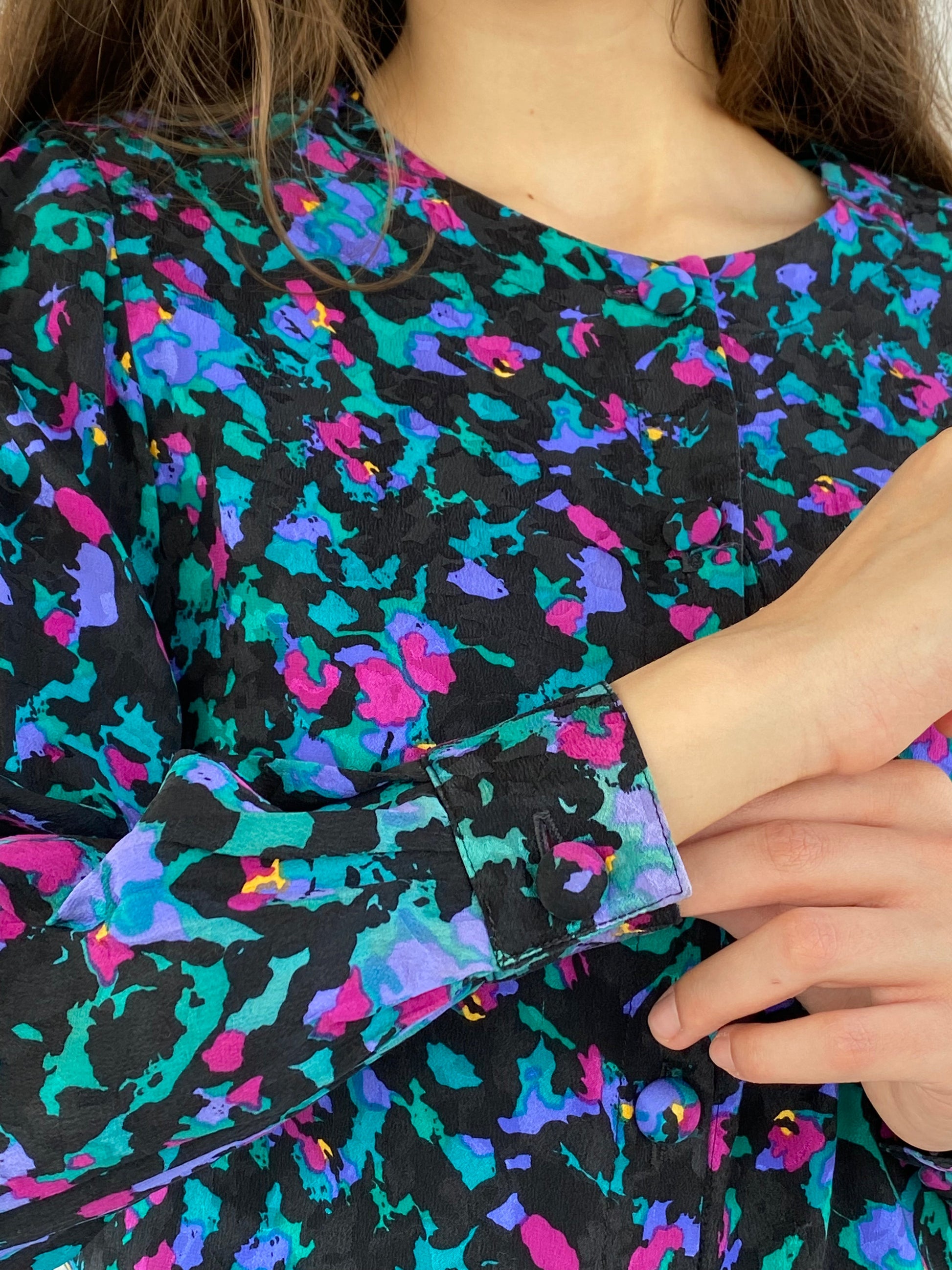 Vintage Perri Cutten Printed Shirt - Balagan Vintage Full Sleeve Shirt 00s, 90s, full sleeve shirt, outerwear, printed shirt, prints, shirt, shirts, streetwear, vintage, winter, women