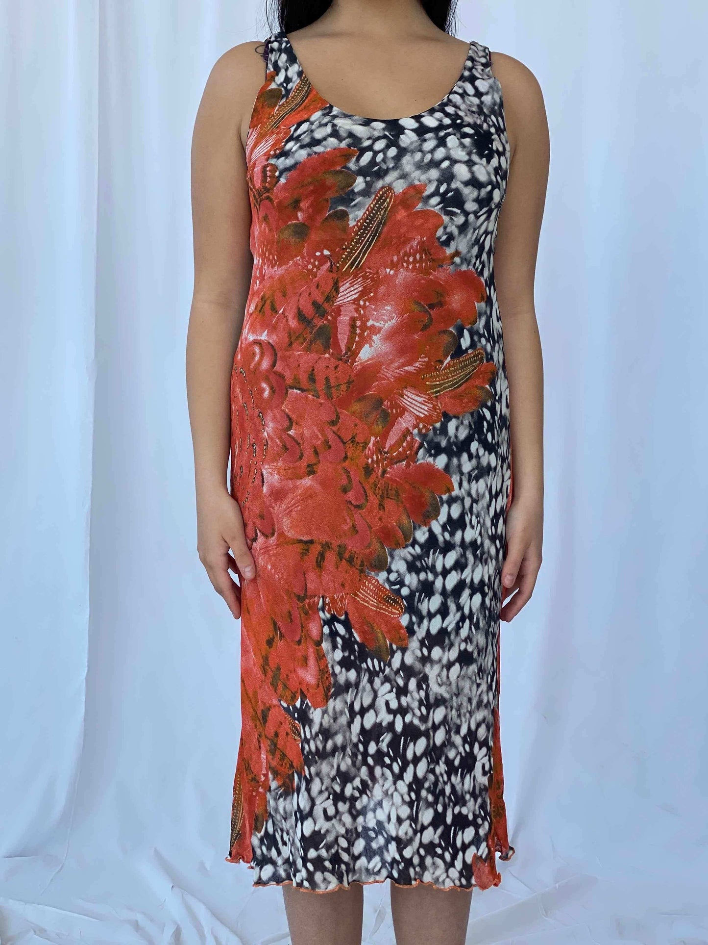 Vintage Floral Midi Dress - Balagan Vintage