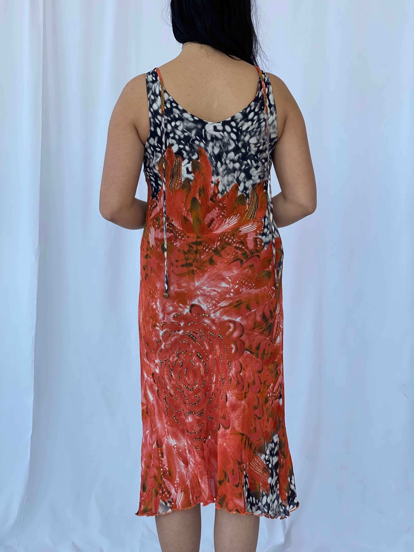 Vintage Floral Midi Dress - Balagan Vintage