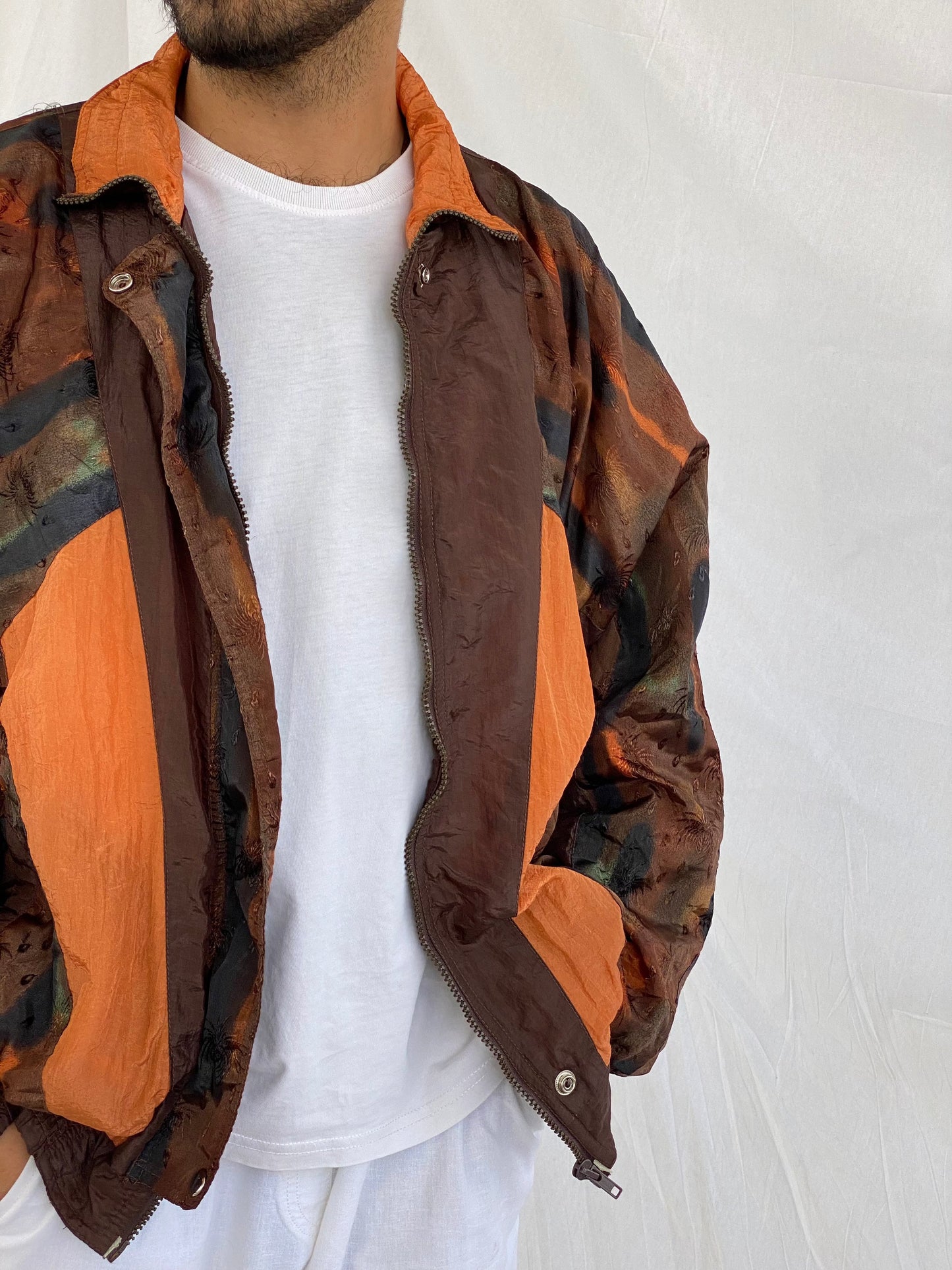 Vintage Nouveau Monde Windbreaker Jacket - Balagan Vintage