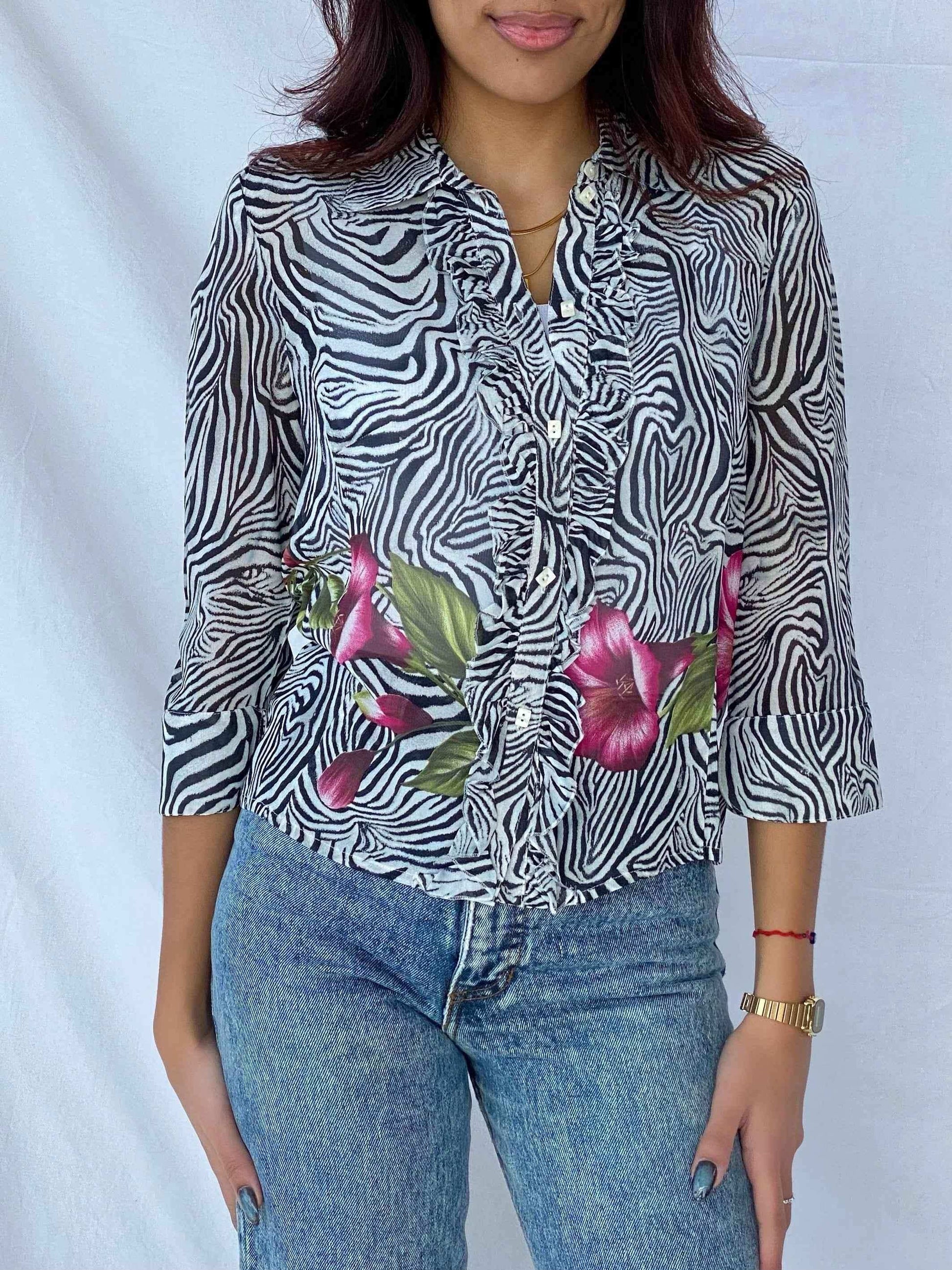 Vintage Y2K Apanage Shirt - Balagan Vintage Sheer Shirt 00s, 90s, sheer, sheer shirt, shirt, shirts