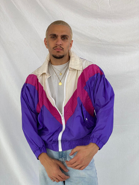 Vintage GITANO ACTIVEWEAR Windbreaker Jacket - Balagan Vintage Windbreaker Jacket multicolored, windbreaker, windbreaker jacket, winter
