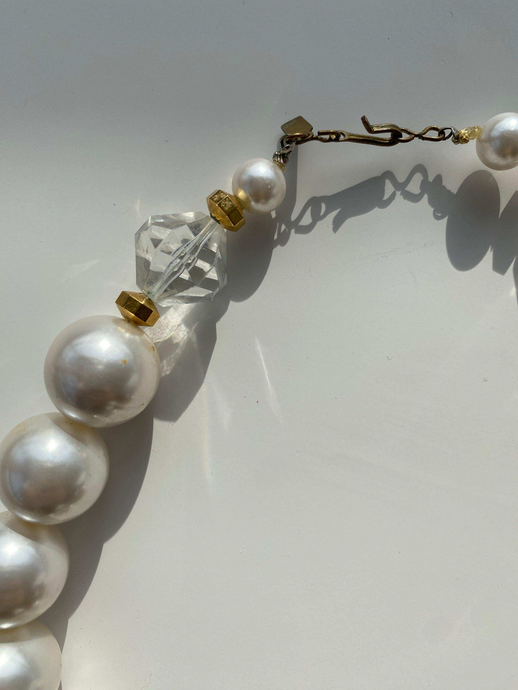 Vintage Chunky Heart Necklace With Faux Crystals - Balagan Vintage Necklace 00s, 90s, Necklace, NEW IN