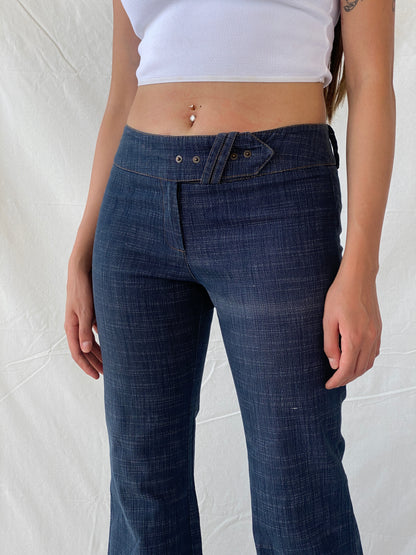 Y2K Clockhouse by C&A Flare Dark Low Rise Jeans