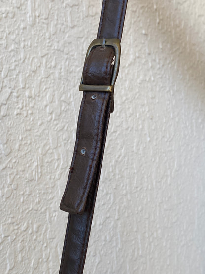 Vintage Embossed Leather Hippie Boho Patchwork Suede Shoulder Crossbody Bag