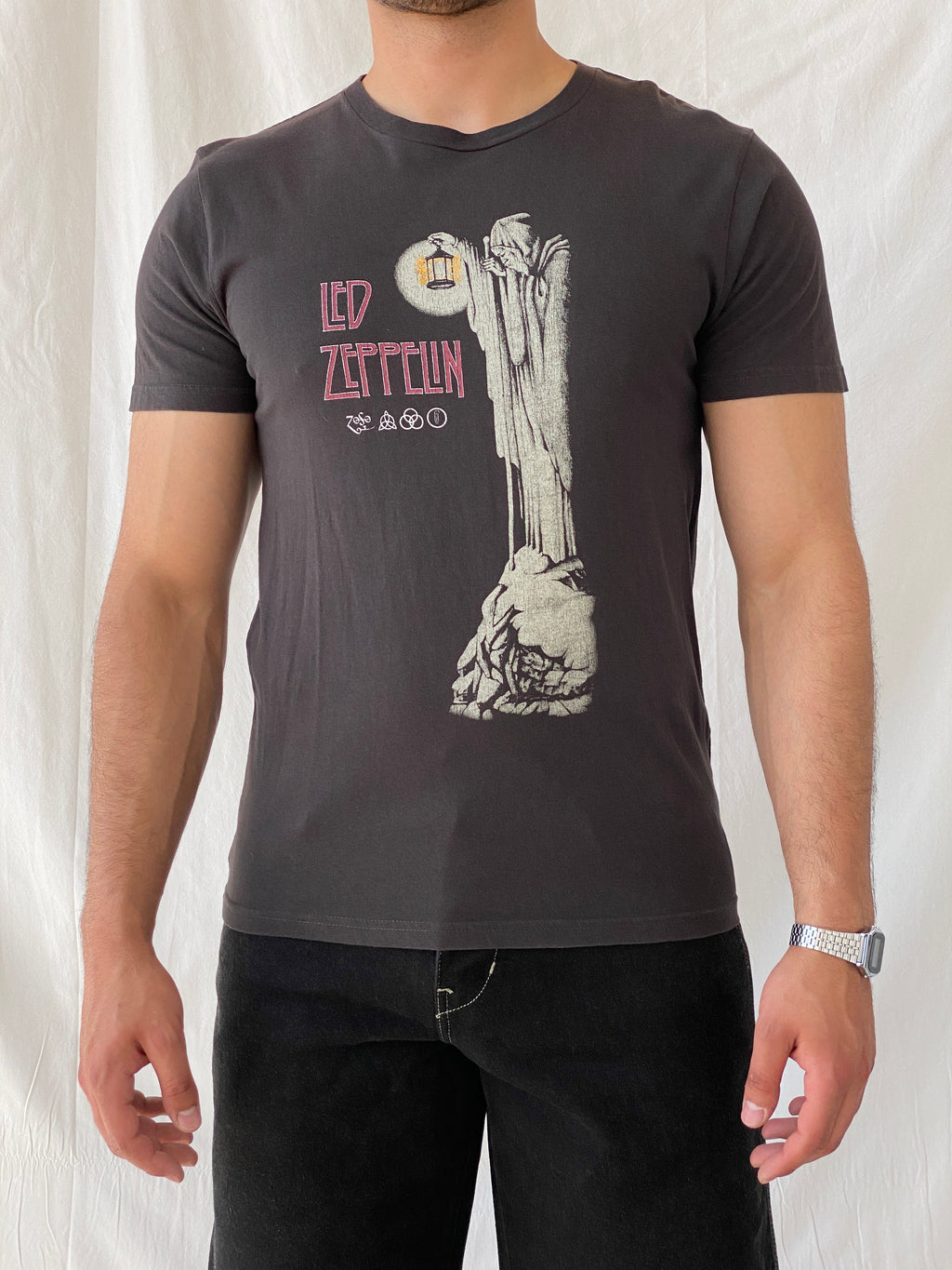 Led Zeppelin Zoso The Hermit by Cotton On Band T-shirt - M