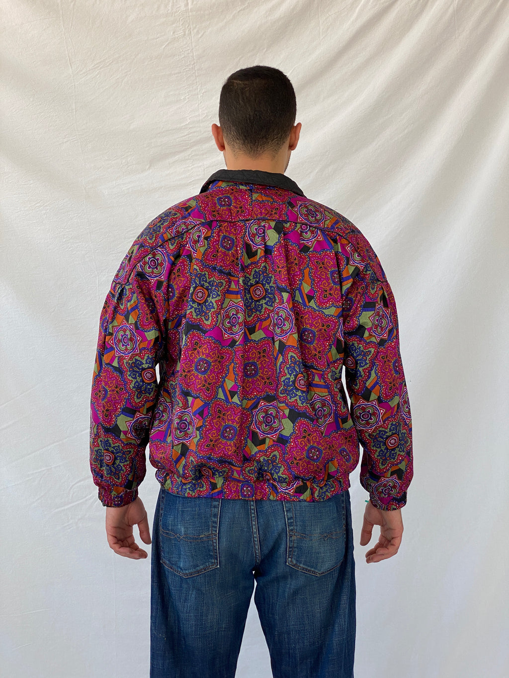 Vintage 80s/90s Lavon by Cheerful Corp Paisley Print Windbreaker - L