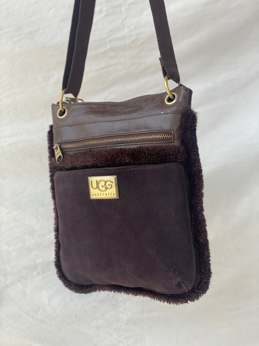 UGG Australia Chocolate Brown Crossbody Bag