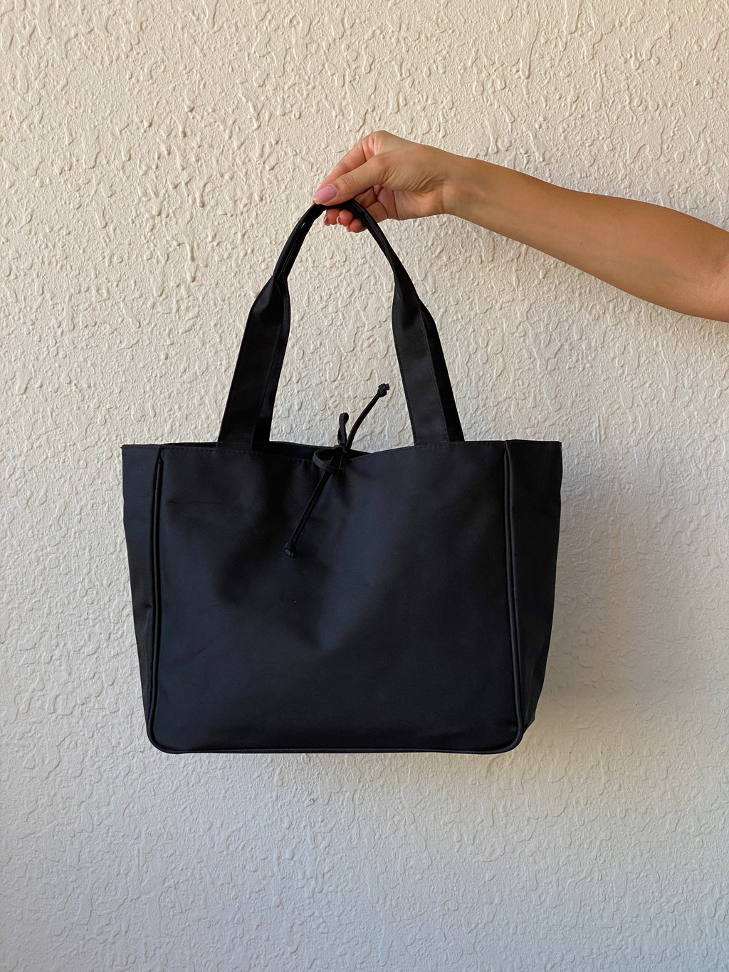 Calvin Klein Collection Shoulder Bag Black Canvas Laptop Tote Bag