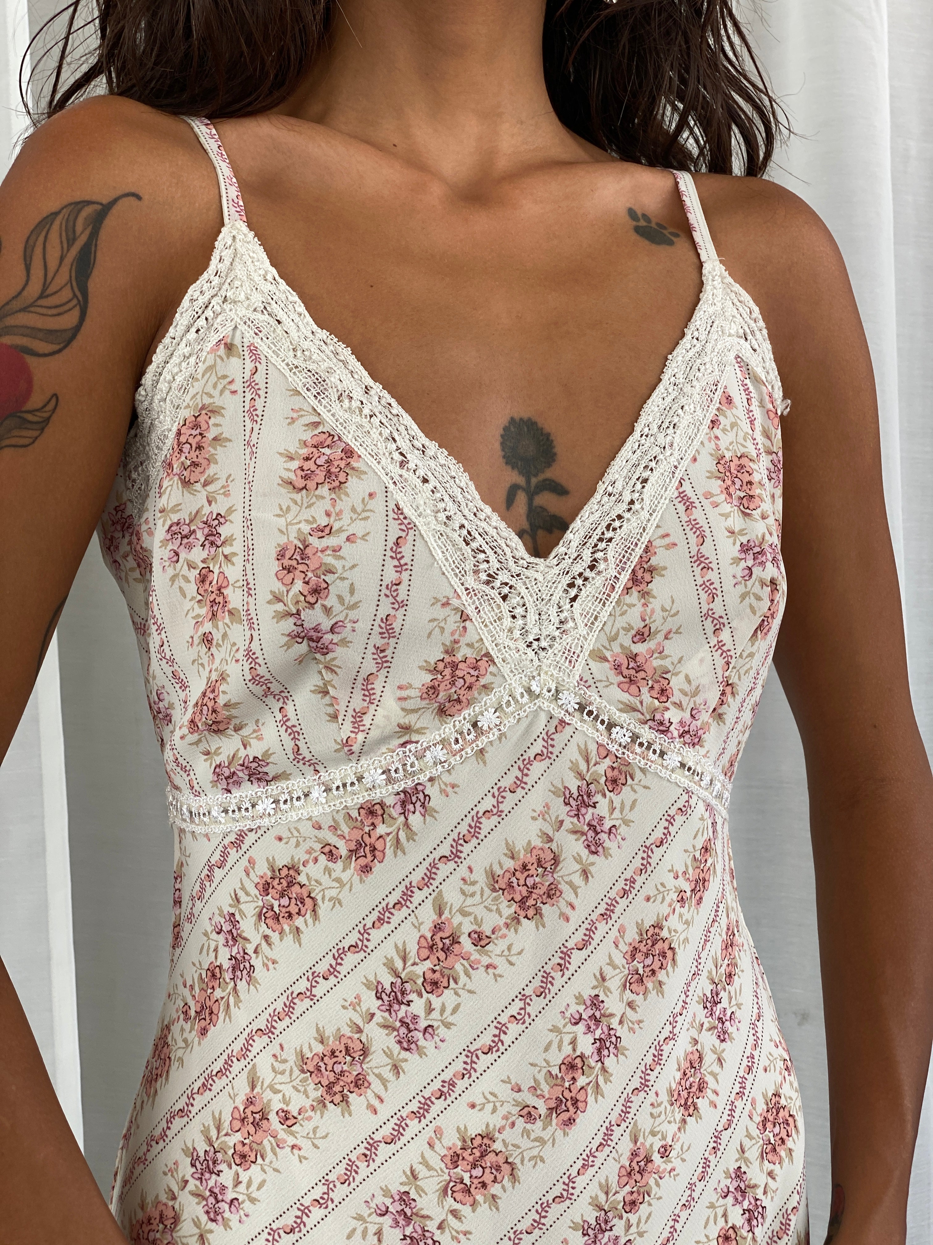 Y2K Vero Moda Midi Floral Women’s Romantic Summer Dress - S