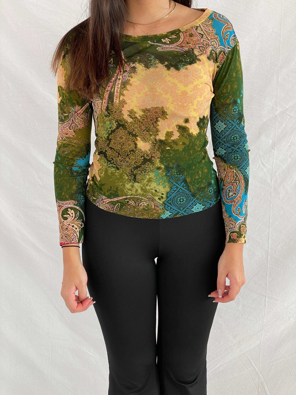 Vintage PASSO ROSA by Chacott Mesh Top - Balagan Vintage Full Sleeve Top 00s, 90s, full sleeve top, mesh, mesh top, NEW IN, Rama