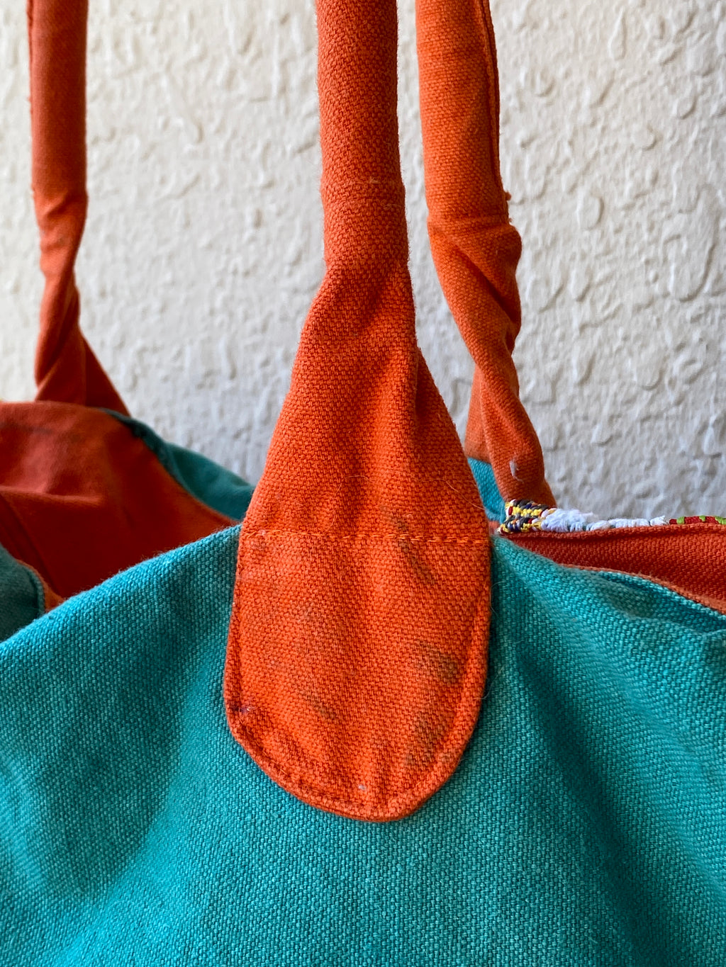 Antik Kraft Embroidered Cotton Tote Bag Boho Patchwork Festival Shoulder Bag