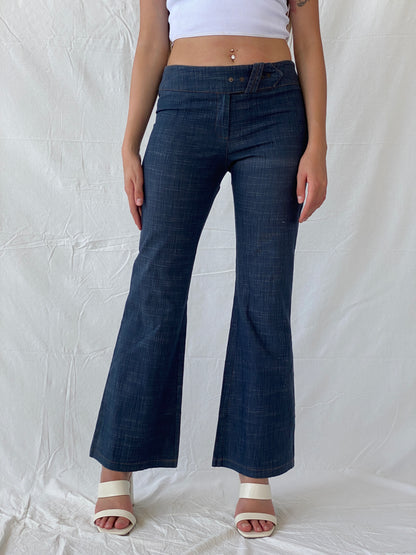 Y2K Clockhouse by C&A Flare Dark Low Rise Jeans