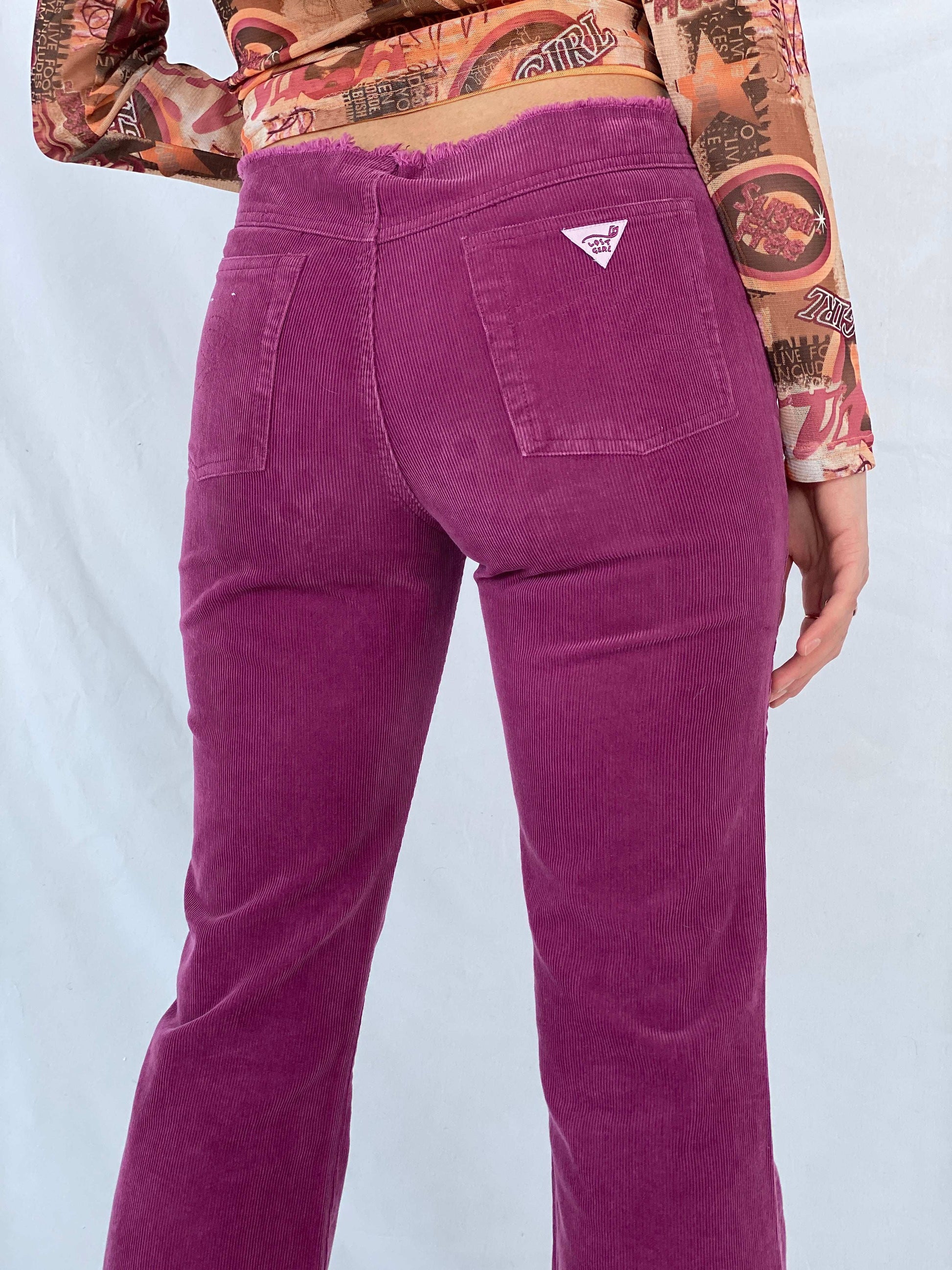 Vintage Y2K Lost Girl Flare Pants - Balagan Vintage 00s, corduroy pants, Mira, NEW IN