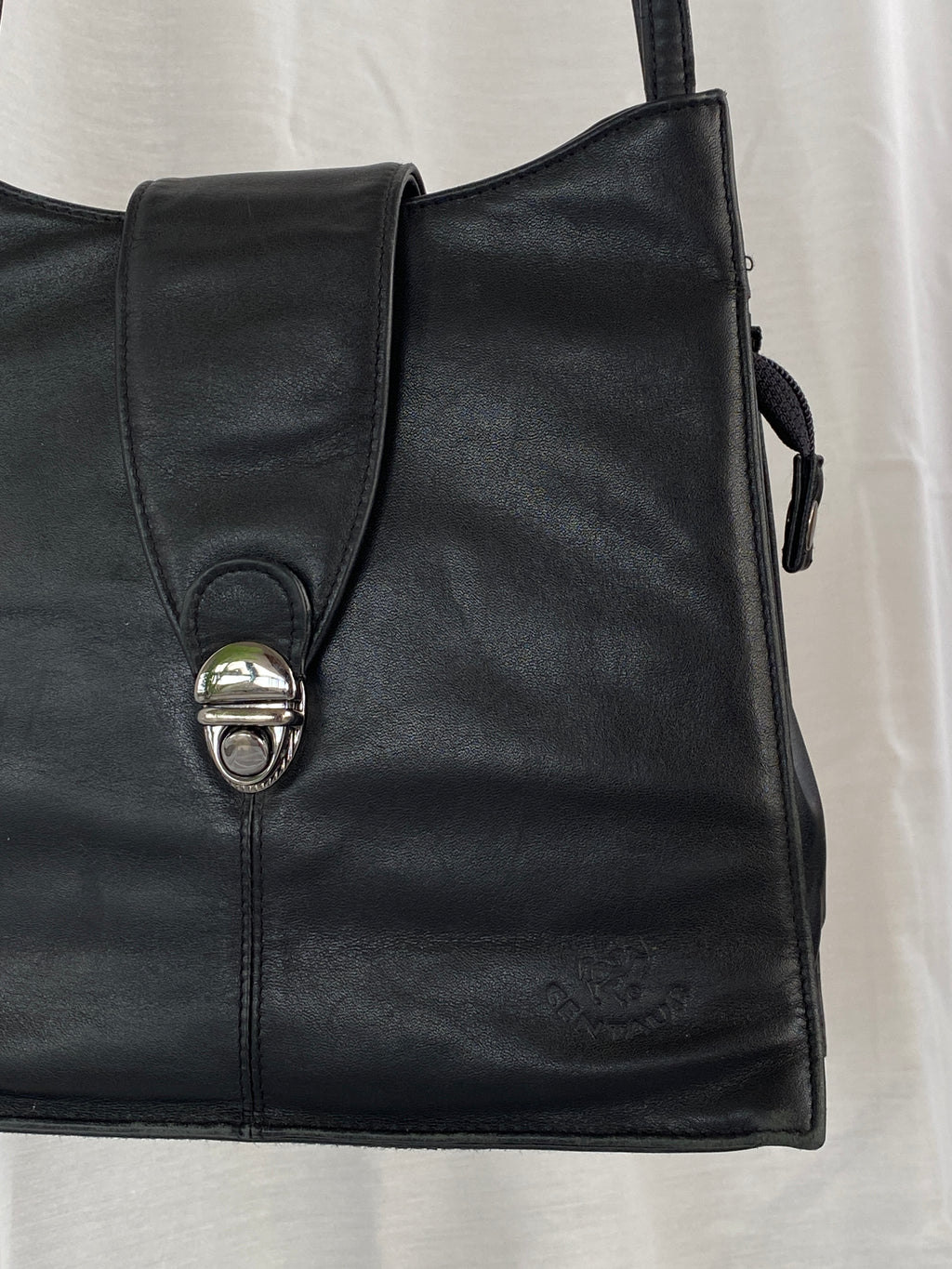 Vintage 90s Gentaur Black Crossbody Bag