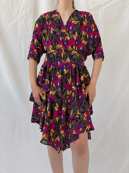 Vintage Y2K After Dark By Dorothy Perkins Midi Floral Dress - L