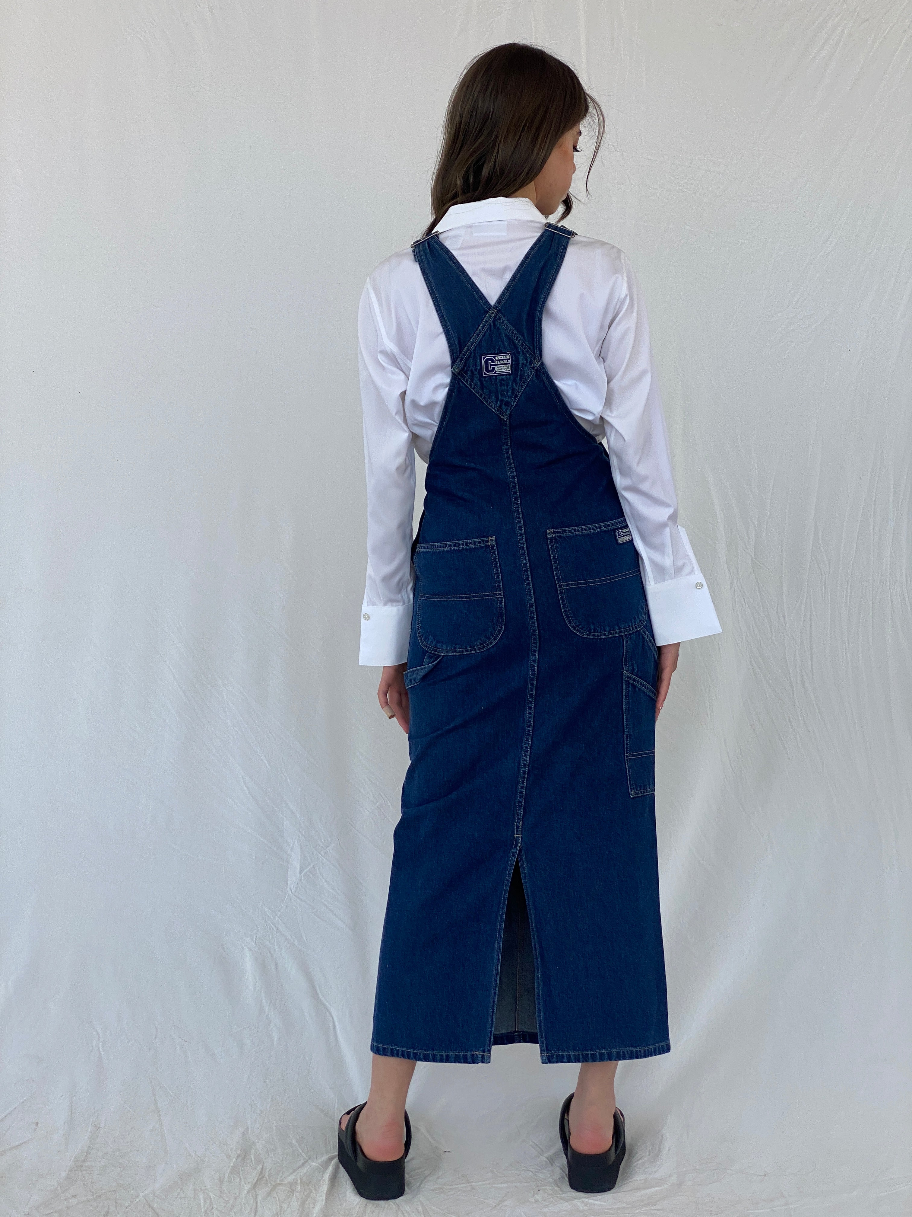 Vintage CARS Jeans&Casuals Overall Style Maxi Denim Dress - S