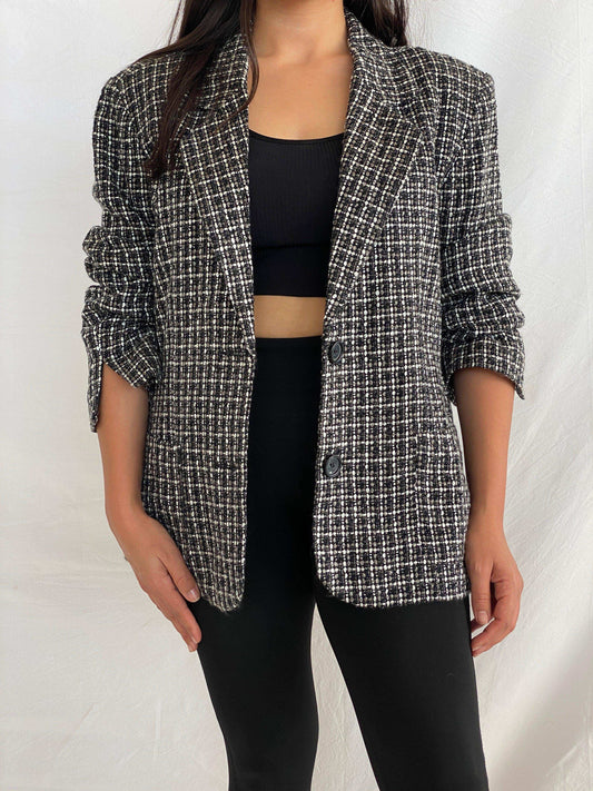 Vintage BIAGGINI Oversized Tweed Blazer - Balagan Vintage Blazer 00s, 90s, Alaa, blazer, NEW IN, tweed blazer