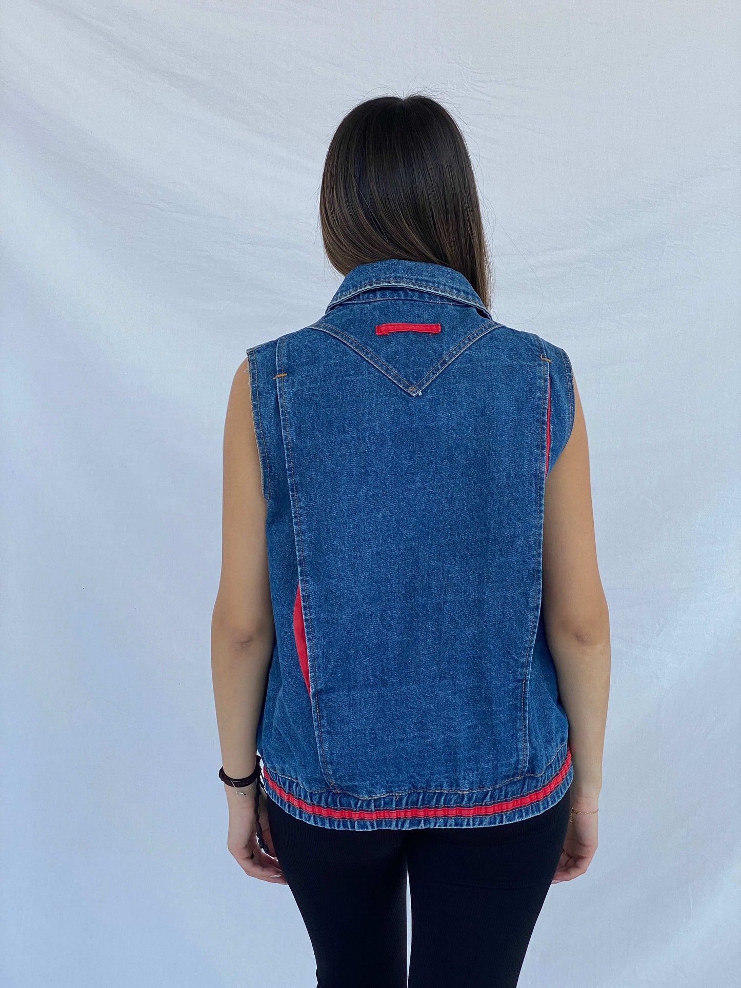 Vintage 90s F.uś London Denim Vest - Size M - Balagan Vintage Denim Vest 90s, denim vest, Juana, NEW IN