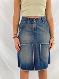 United Colors Of Benetton Midi Denim Skirt - Balagan Vintage Midi Skirt 00s, denim skirt, midi skirt, NEW IN, Rama